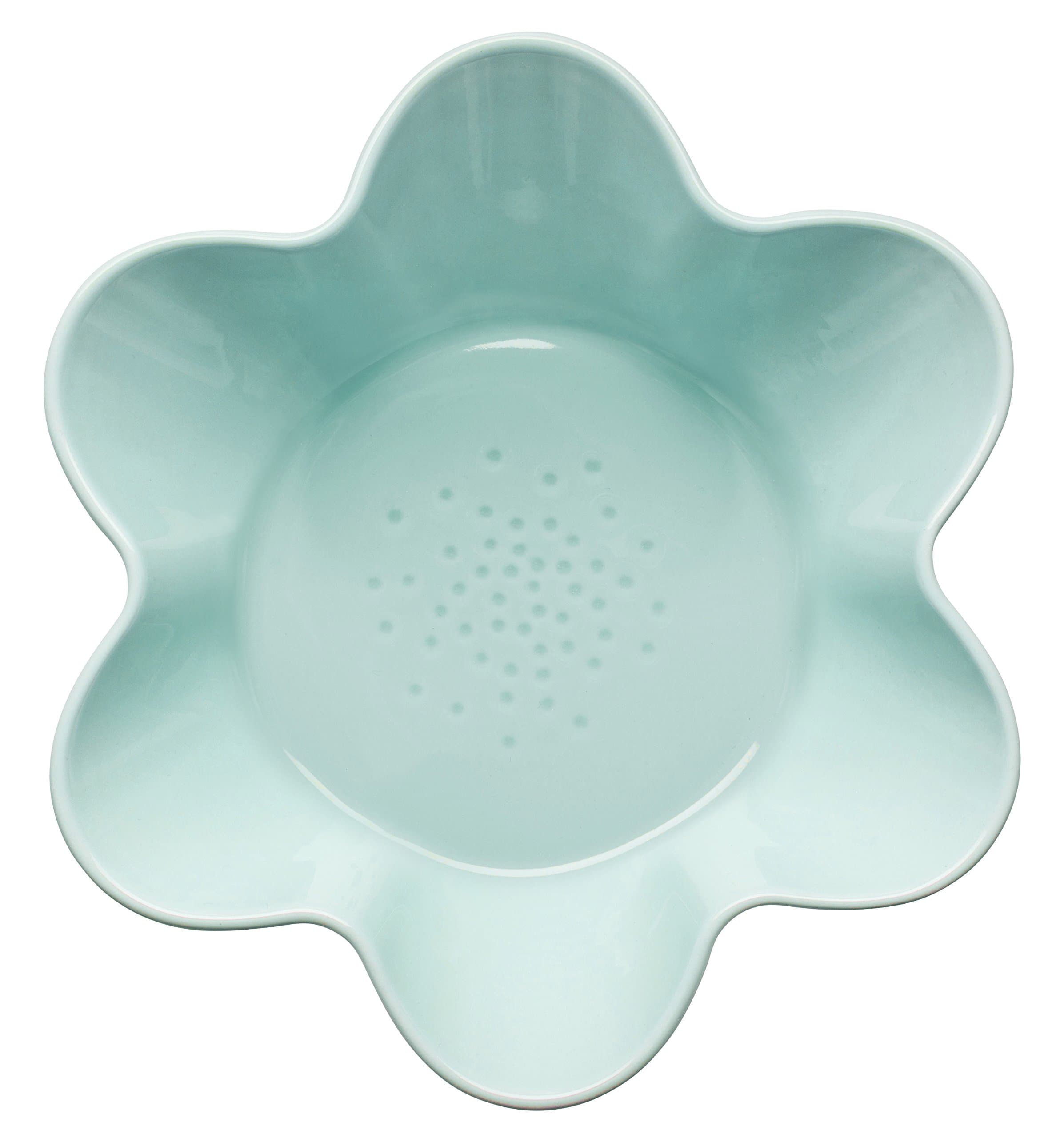 SagaformSagaform Piccadilly Flower Shaped Serving Bowl, Turquoise