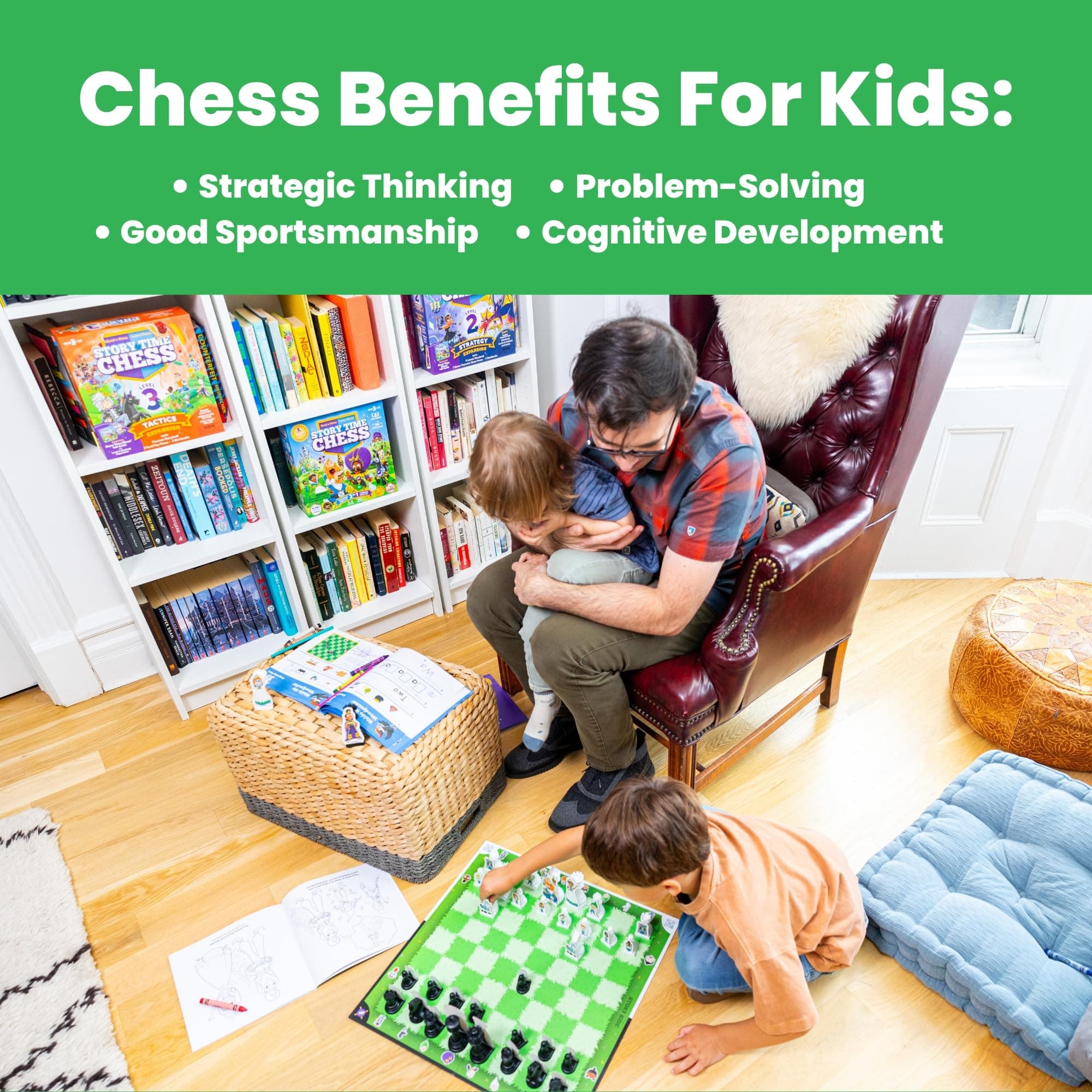 Story Time Chess - 2021 Toy of the Year Award Winner - Kids Chess Set, Beginner Chess Game, Chess Game for Kids, Learning Games for Toddlers, Chess for Beginners, Stress Free Chess Game