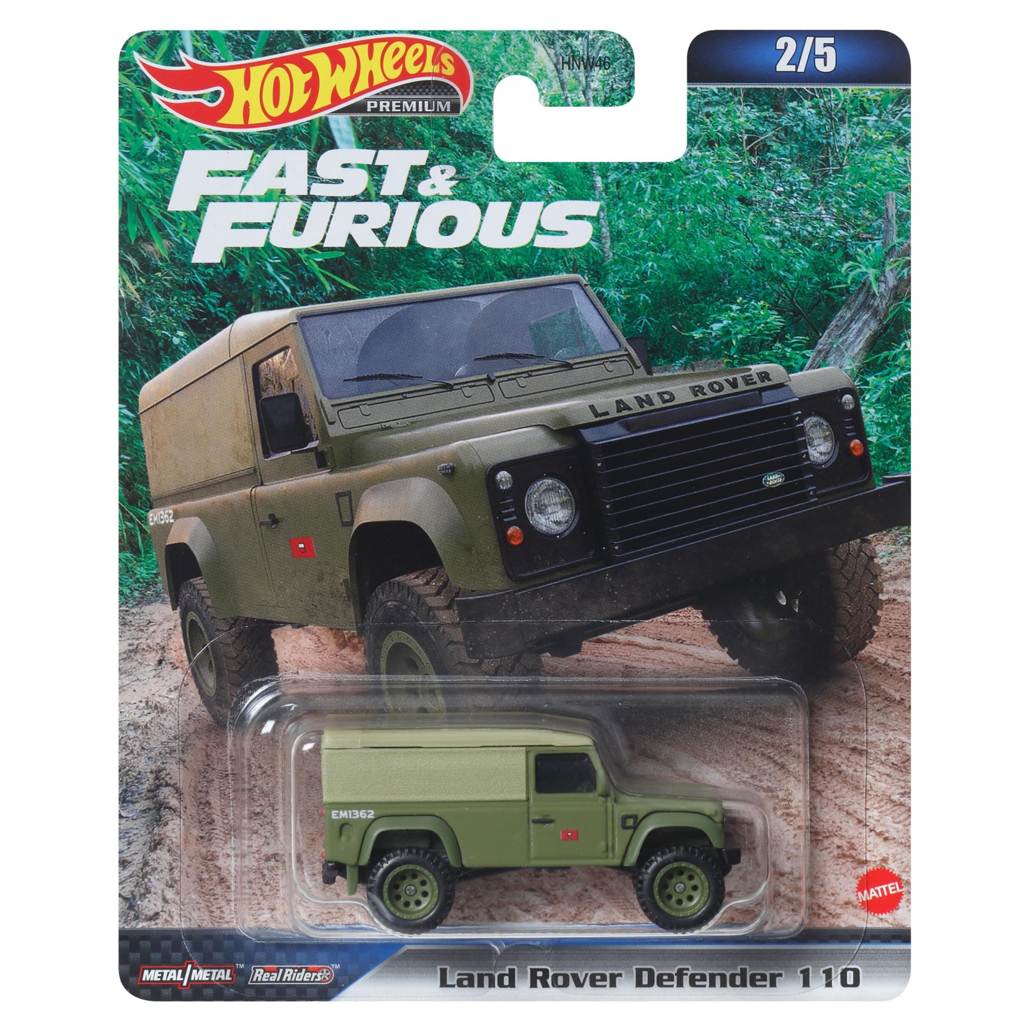Hot Wheels Hkd26 Fast And Furious Land Rover Defender 110 [3 Years Old And Up], Green