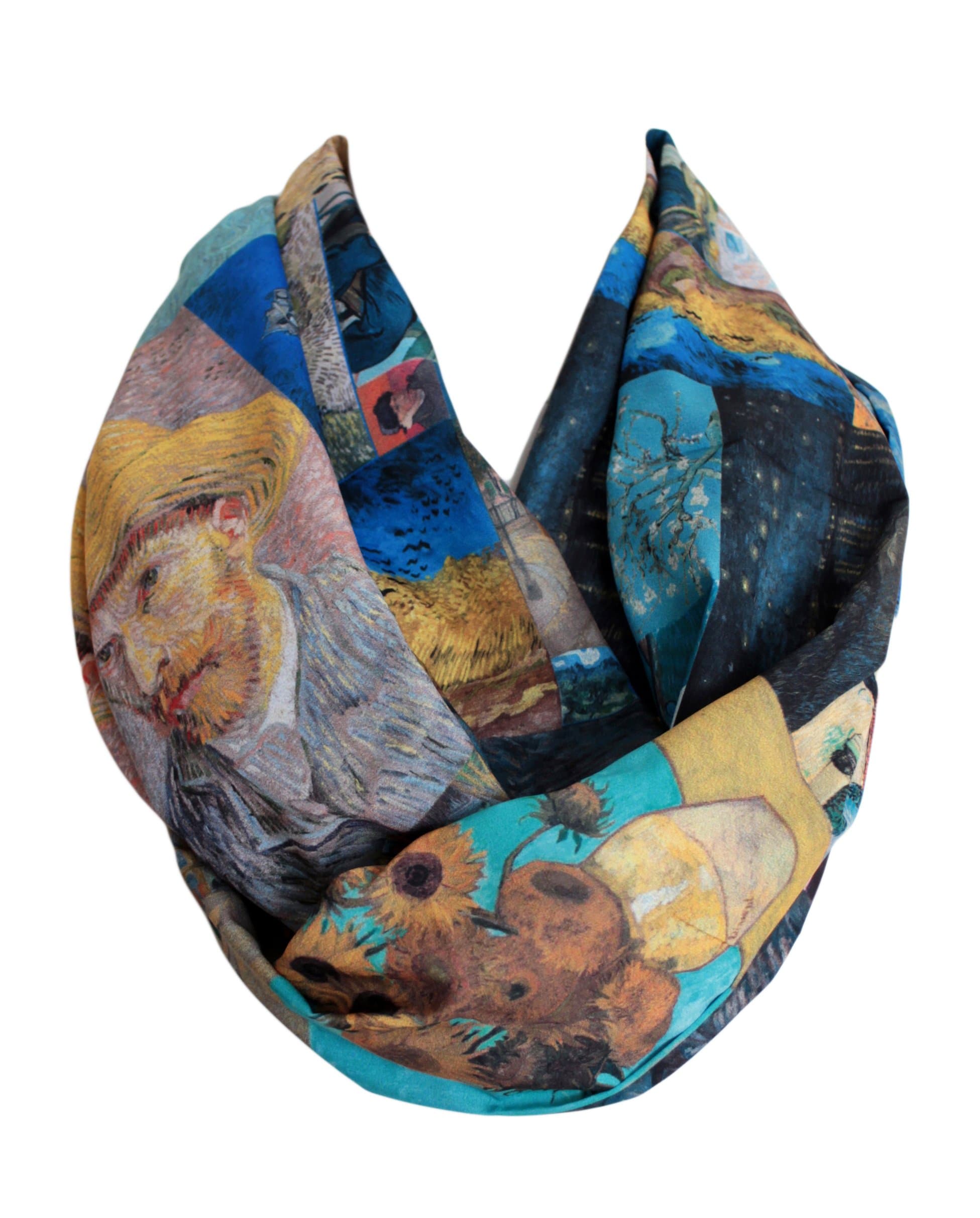 EtwoaVan Gogh Paintings Infinity Scarf Circle Loop Tube Scarf