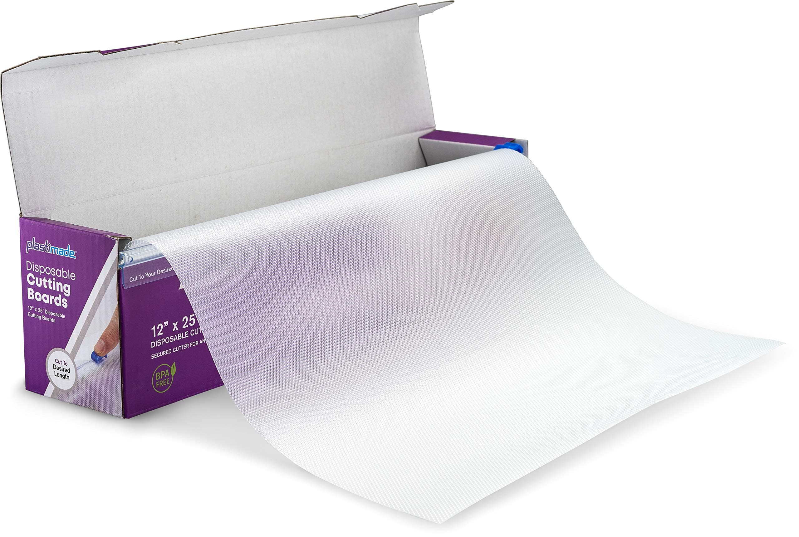 Disposable Plastic Cutting Board | Easy To Use Flexible Cutting Board Sheets With Built In Sliding Cutter | For Thanksgiving Cooking Prep, Commercial, Traveling, Tailgating, Camping,