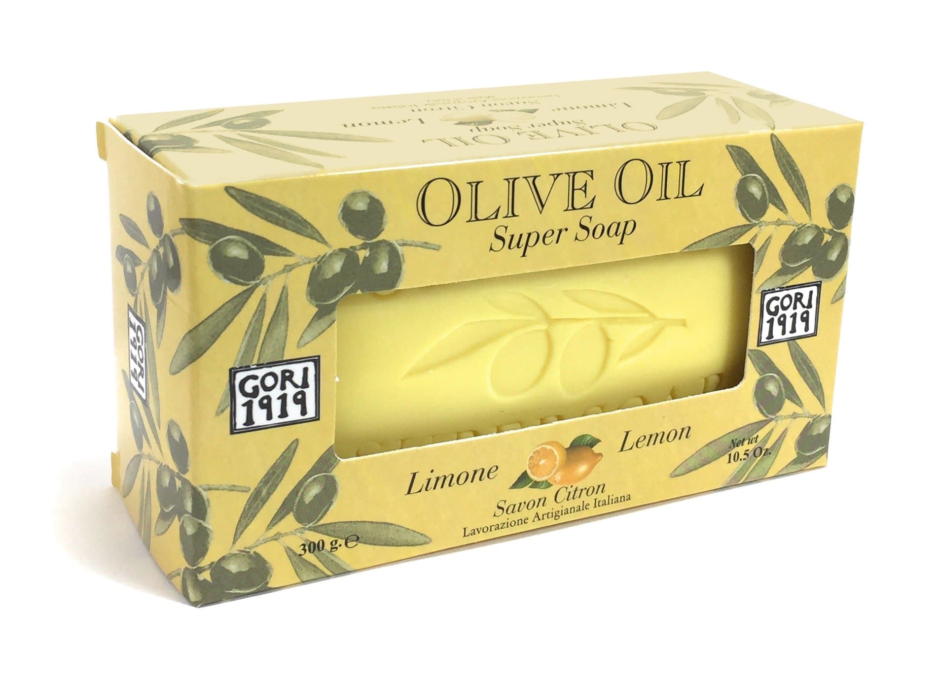 Lemon Olive Oil Single Super Soap Bar 10.5 Oz. from Italy