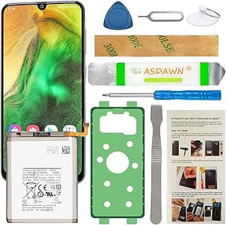 ASDAWN Galaxy A50 Battery, 4000mAh EB-BA505ABU Battery for Samsung Galaxy A50 SM-A505, Galaxy A20 SM-A205, Galaxy A30 SM-A305, Galaxy A30s SM-A307 Replacement EB-BA505ABN