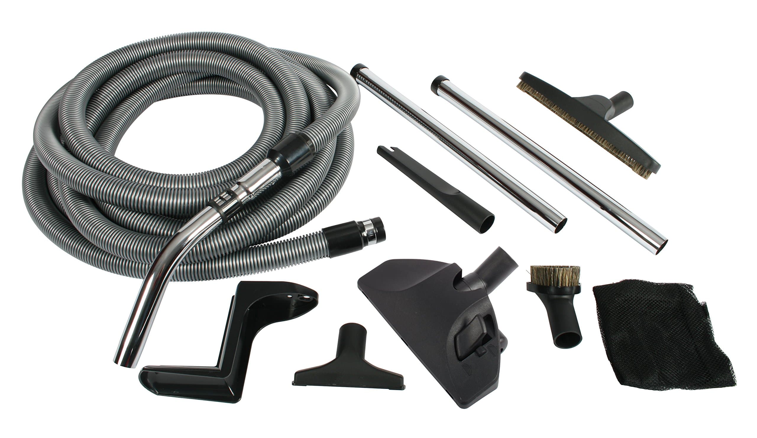 Cen-Tec Systems 91431 Complete Central Vacuum Accessory Kit with Metal Wands,Black