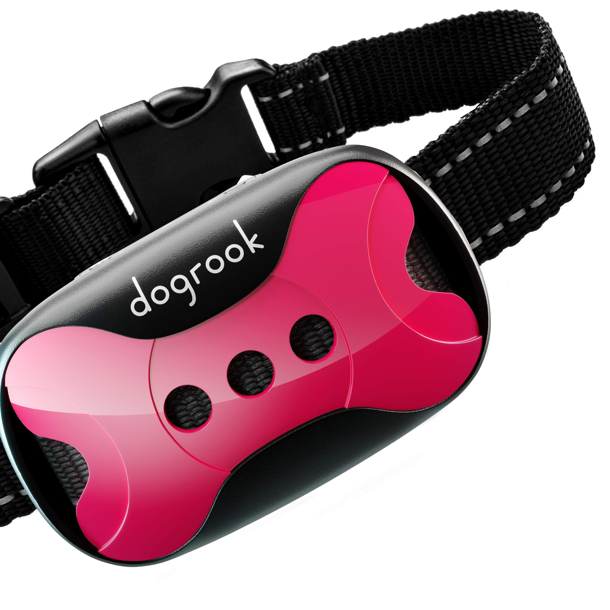 DogRook Rechargeable Dog Bark Collar - Humane No Shock Barking Collar with Vibration & Beep, No Remote - No Bark Vibration Collars for Small Dogs, Medium & Large - Stop Barking Dog Collar - 8-110 lbs