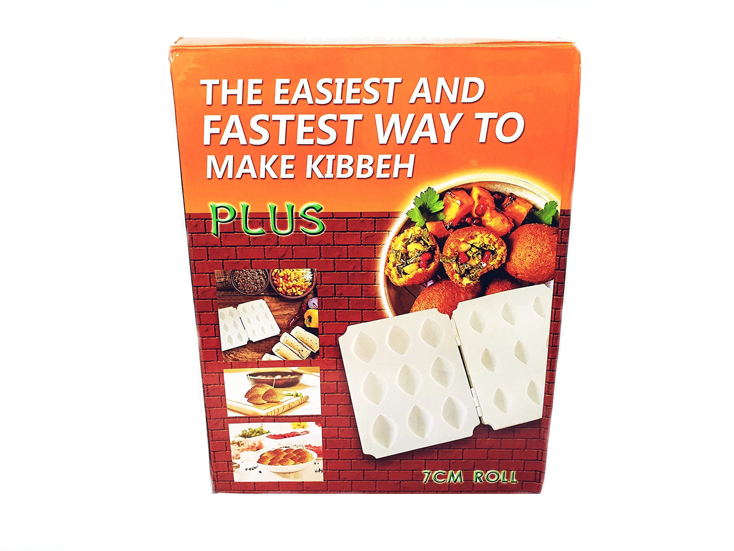 YUNIVERSE Kibbeh Rolls Maker 7cm 9pcs Roll Maker Meat Ball Mold Meatloaf Maker Press Tool Fish Balls Kitchen Homemade Stuffed Meatballs maker Non stick& life time warranty ( 9 Grids-white)