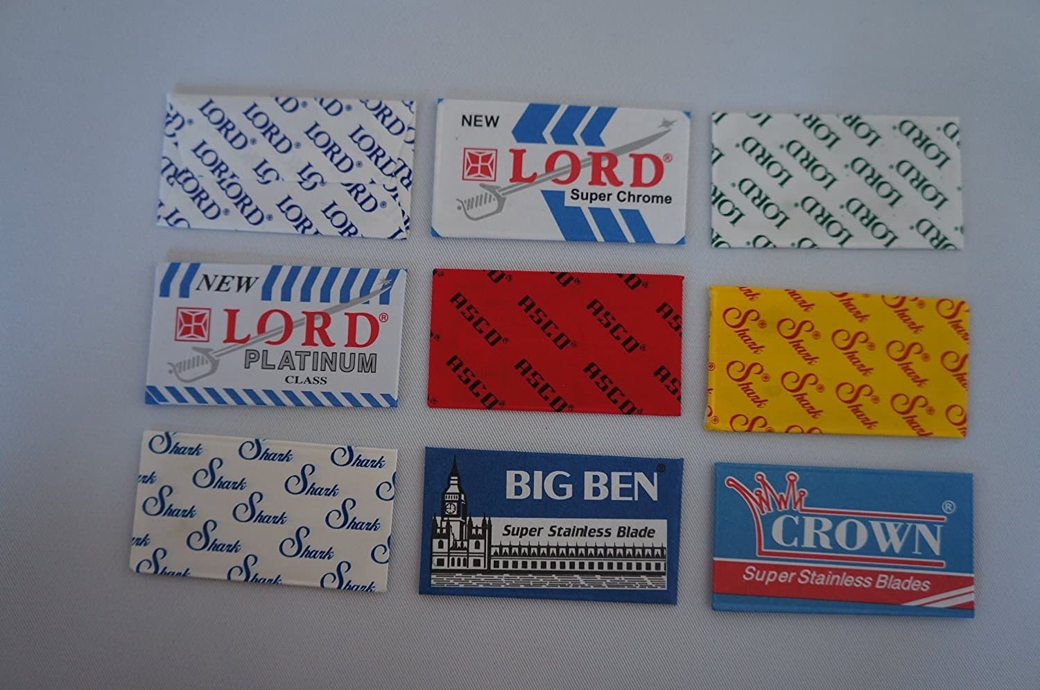 Blade Sampler 18 LORD SHARK ASCO BIGBEN CROWN DE