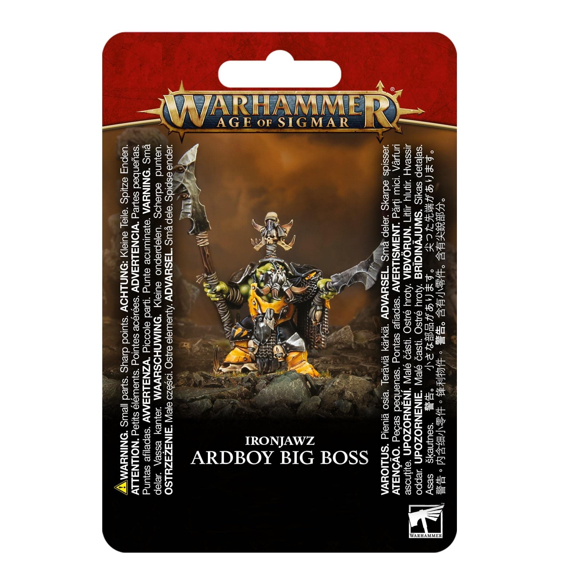 Games Workshop - Age of Sigmar - Orruk Warclans: Ardboy Big Boss, Black