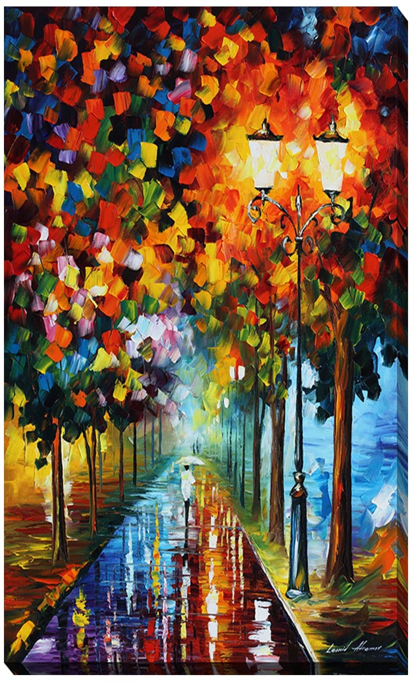 Picture Perfect International 704-0693_1830" Burst of Colors by Leonid Afremov Giclee Stretched Canvas Wall Art, 18" x 30" x 1", 18 in x 30 in x 1 in