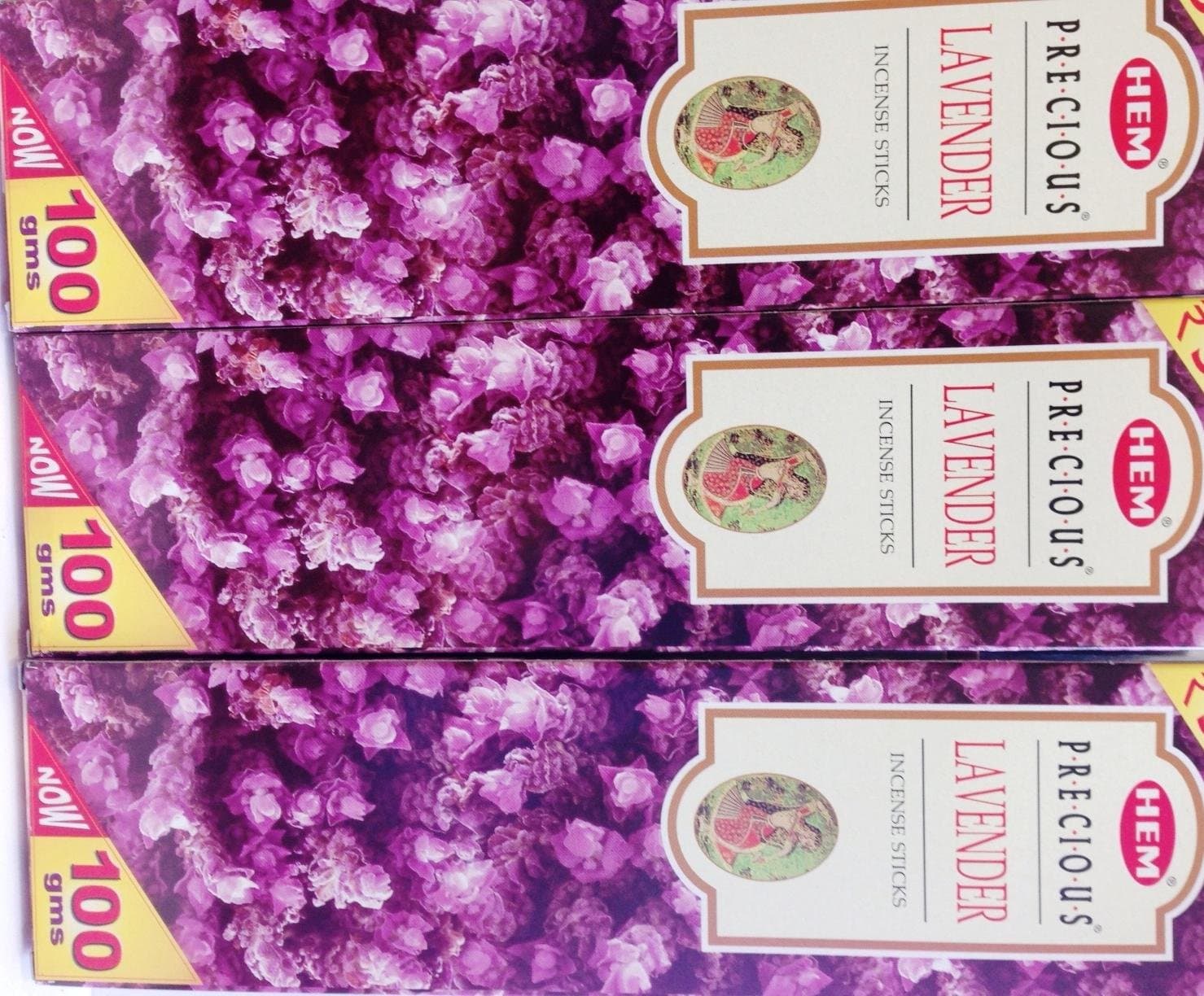Precious Lavender - 100 Grams Box - Hem Incense from India