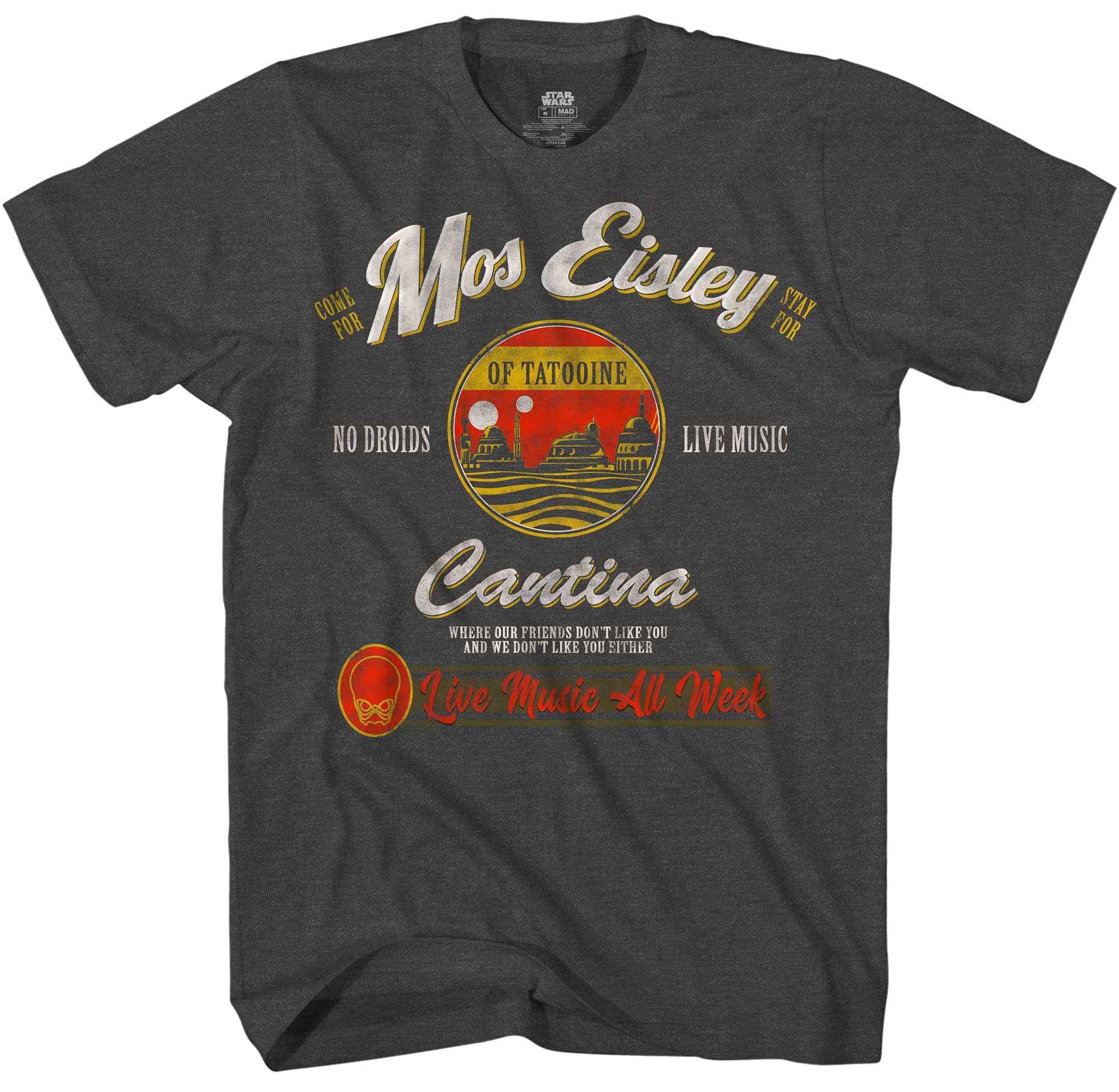 Mos Eisley Cantina Tatooine Men's Adult Graphic Tee T-Shirt