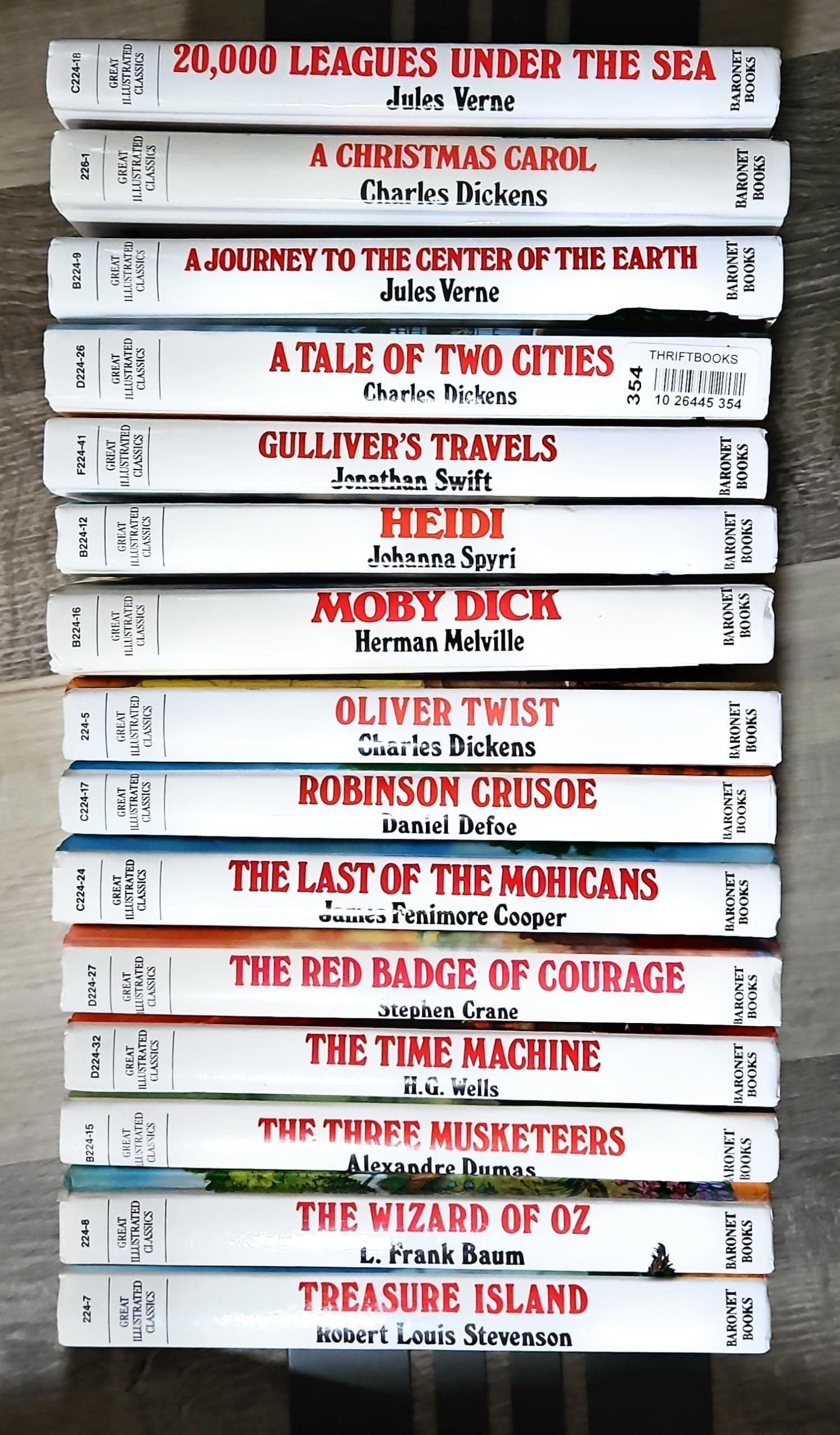 Great Illustrated Classics Set of 15 Volumes -