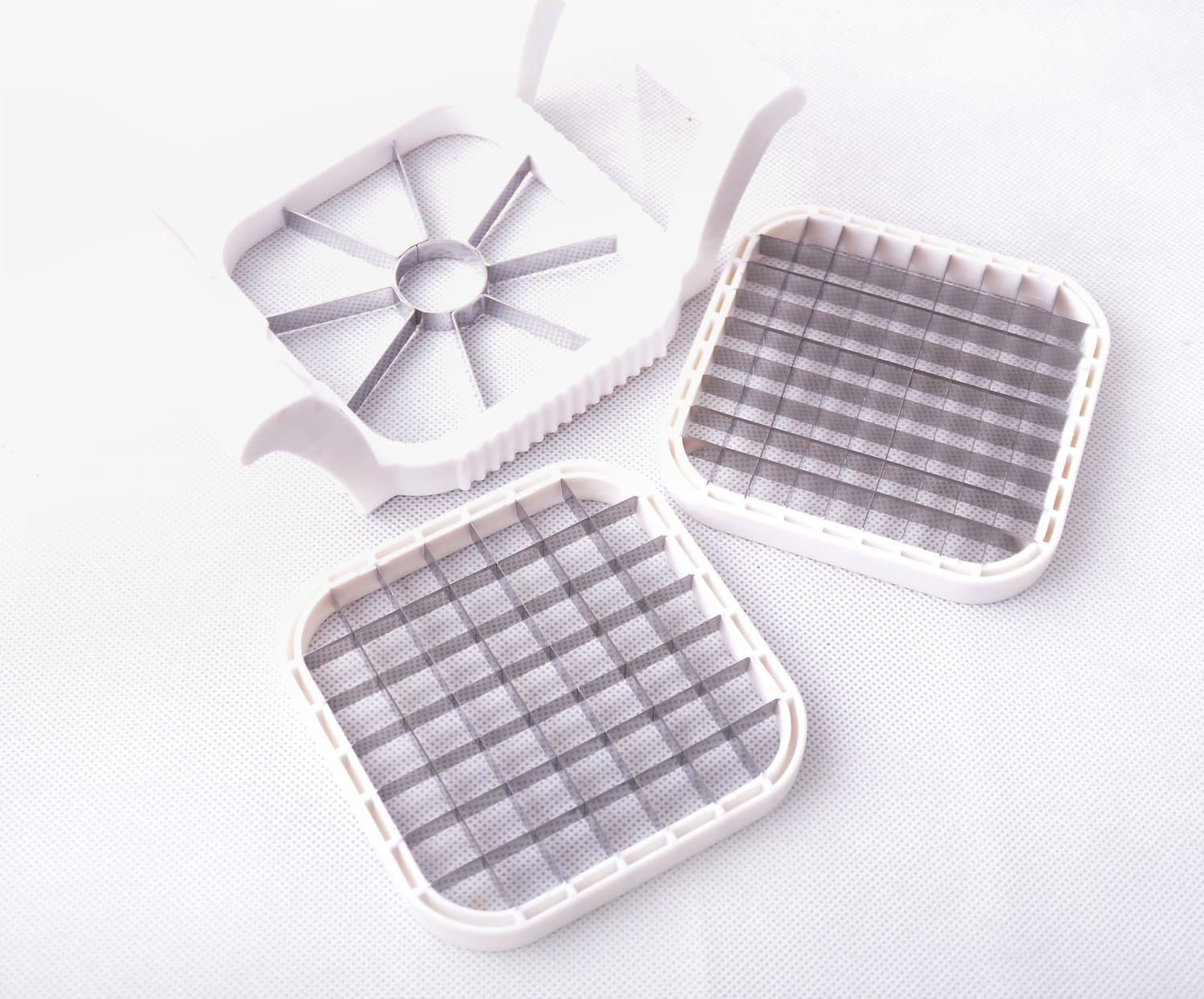 Apple Slicer,iluvmyhome Multi Apple Chopper -Cutter, Corer, and divider+French Fly Cutter-Potato Chopper-3-in-1 Tool