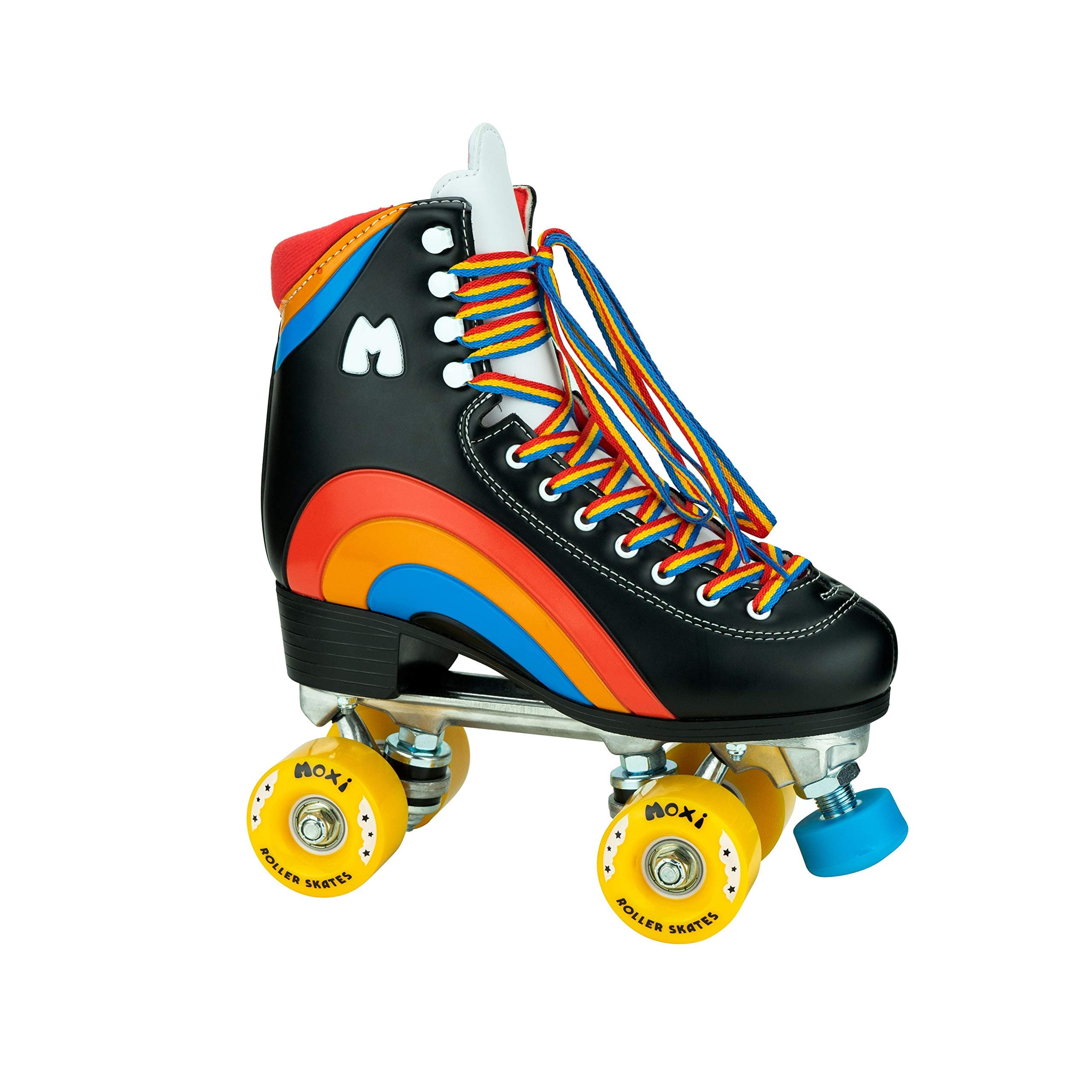 Moxi Rainbow Rider Beginner Quad Roller Skates - Recreational Outdoor High Top Roller Skates in Multiple Colours for All Ages