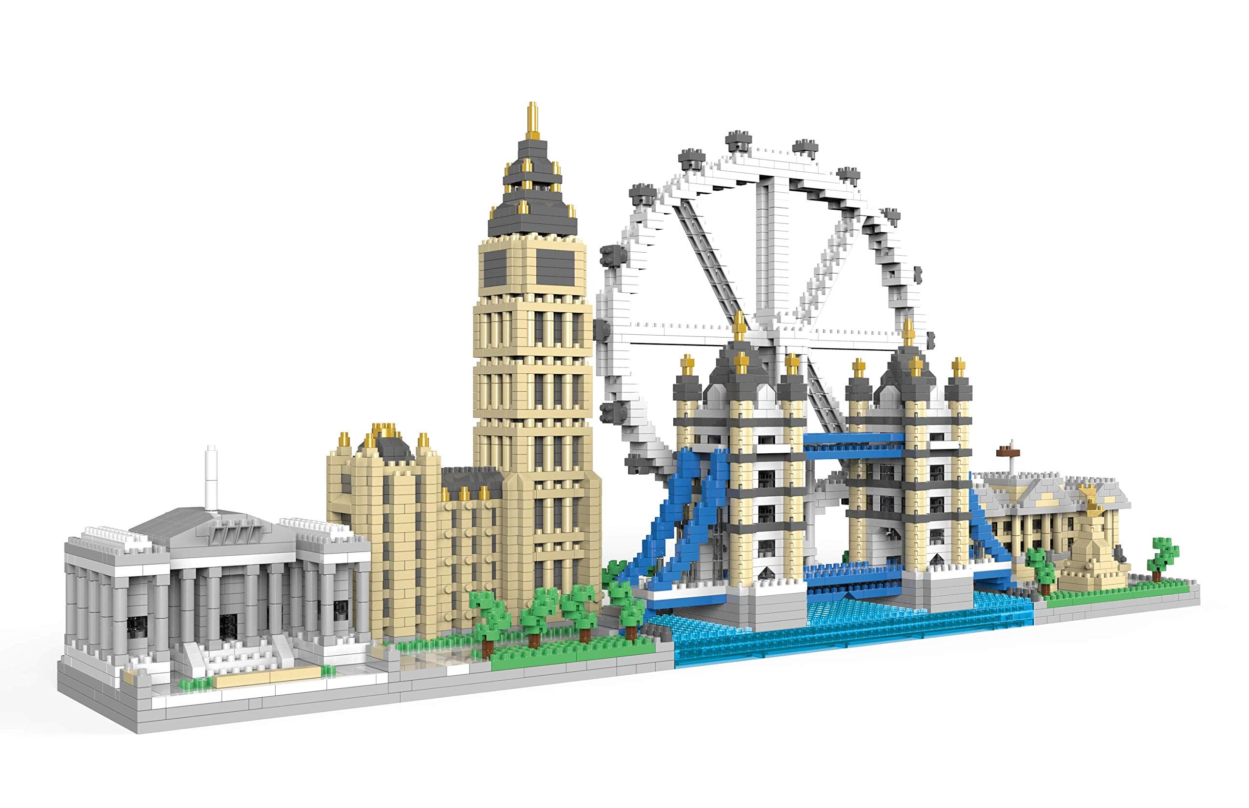 dOvOb Architecture London Skyline Collection Micro Mini Blocks Set Model Kit and Gift for Kids and Adults (3076 Pieces)