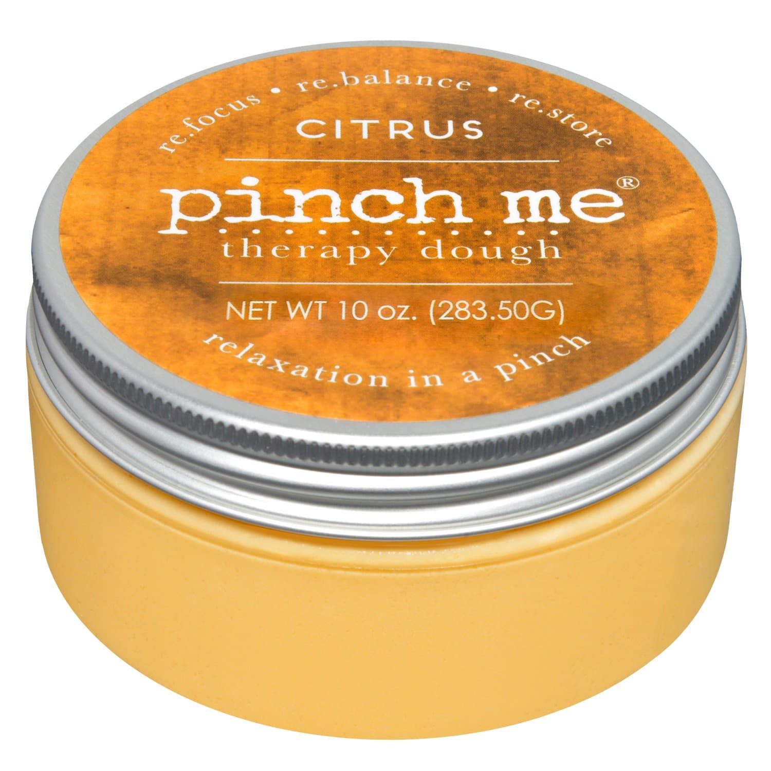 Pinch Me Therapy Dough - Holistic Aromatherapy Stress Relieving Putty - 10 Ounce (Citrus)