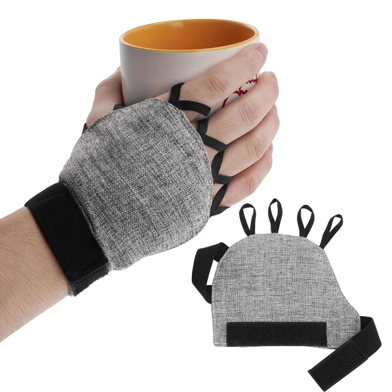 Zipcase Weighted Gloves for Tremors to Provide Hand Stability,Perfect Writing Weights & Hand strenthening Tool, Gray