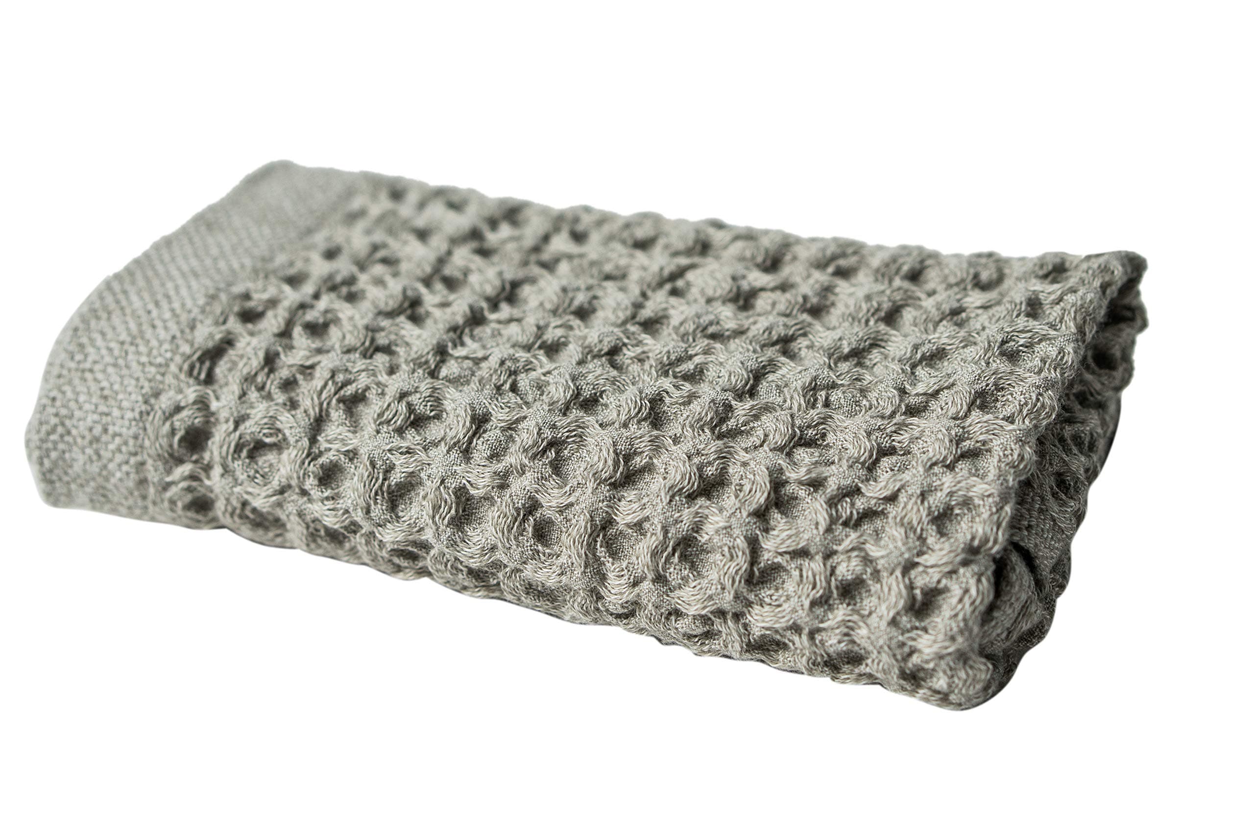 Nutrl Home by Ravel Waffle Weave Washcloth Towel - 100% Supima Cotton (Brown, 13 x 13 Inch) Premium Luxury Wash Cloth Towels