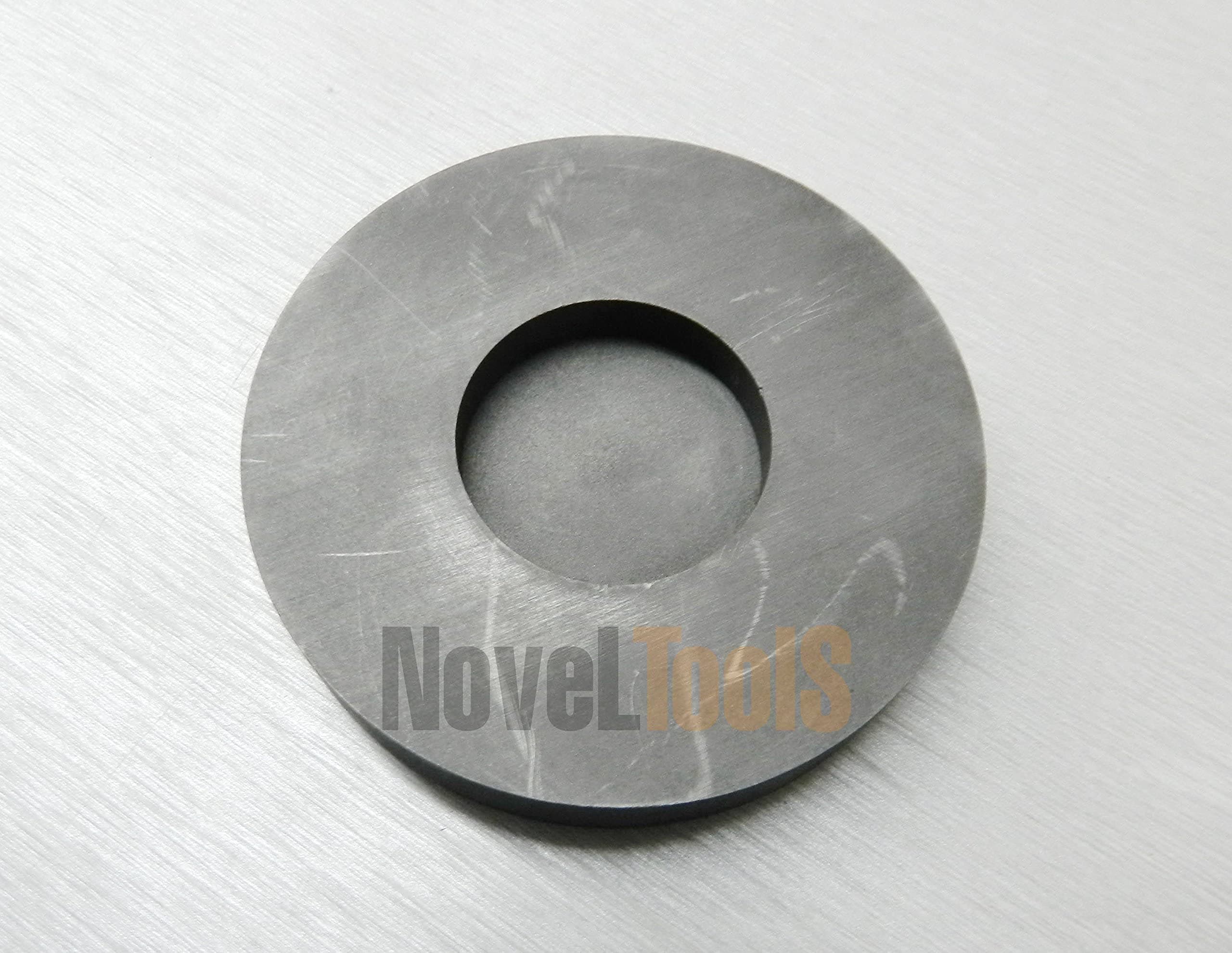 WorldCare® 3 oz Ounce Round Gold Graphite Ingot Coin Mold For Melting Casting Refining Scrap Metal Jewelry