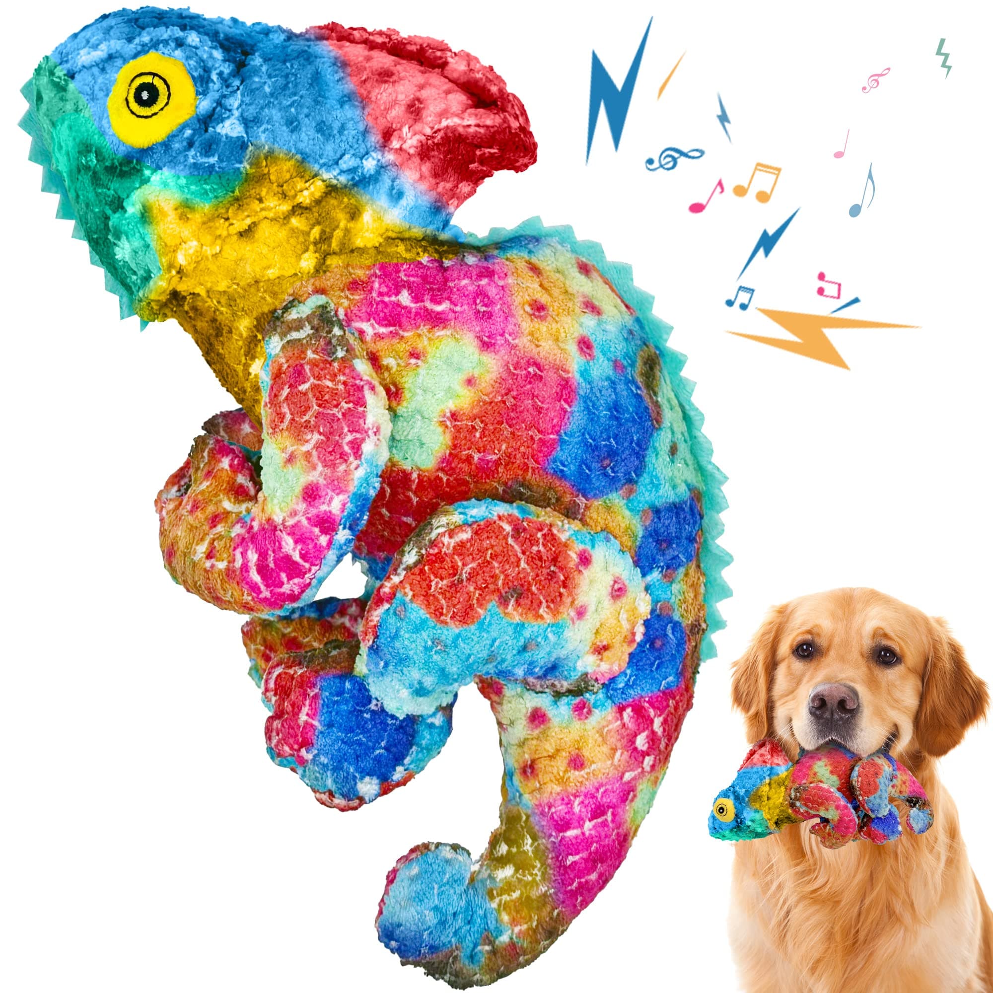 Dog Toys Squeaky Dog Toys Stuffed Dog Plush Toy Pet Supplies Chew Toys for Small Medium Large Dogs Chewers Biting Durable Tough Interactive Dog Toys Interactive Birthday Gifts