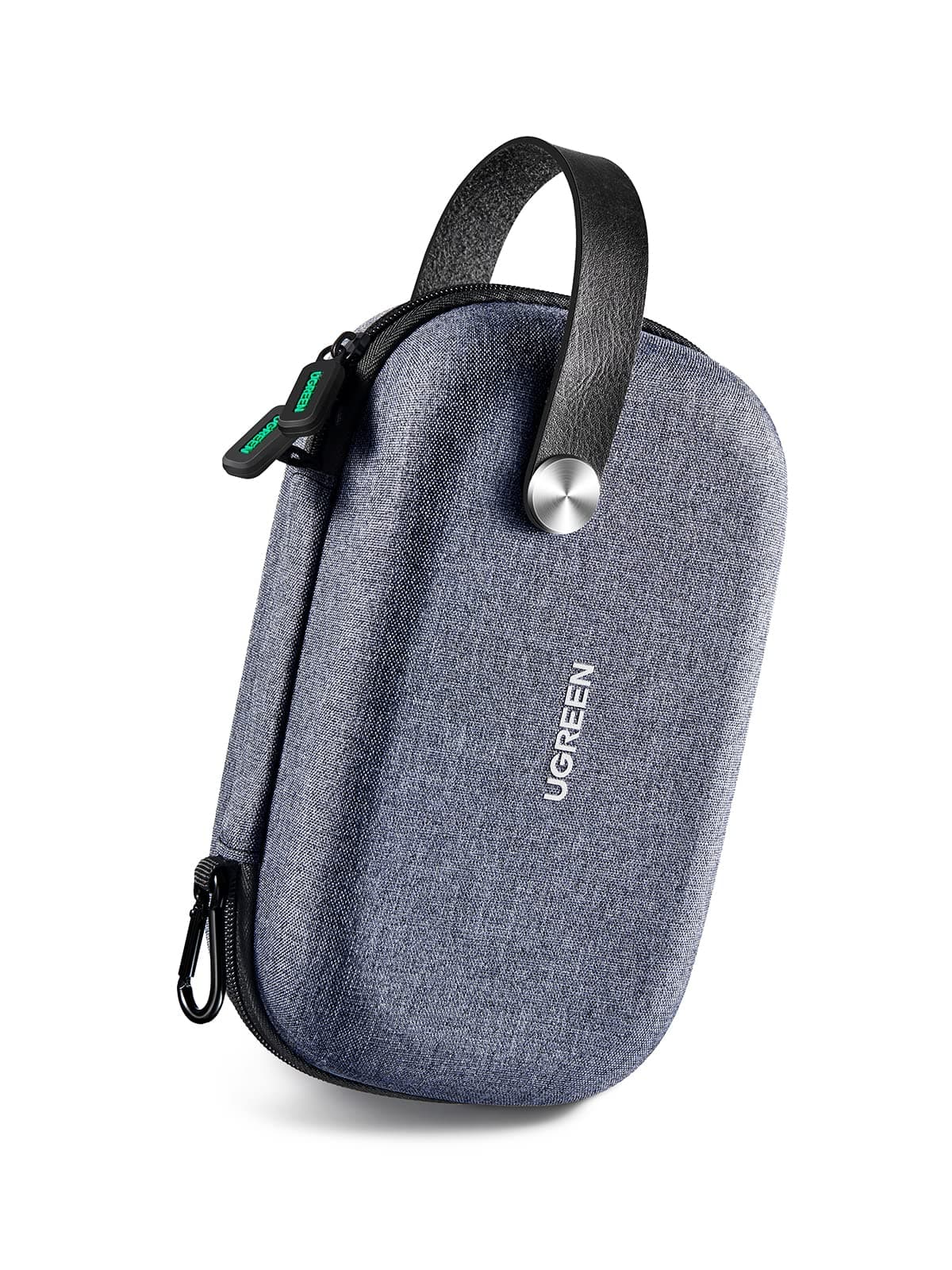 UGREEN Travel Accessories Bag, Portable Cable Organiser Travel Electronics Organiser Small Gadget Cable Bag Pouch, Hard Case for Charger Adapter Power Bank Hard Drive(Grey)