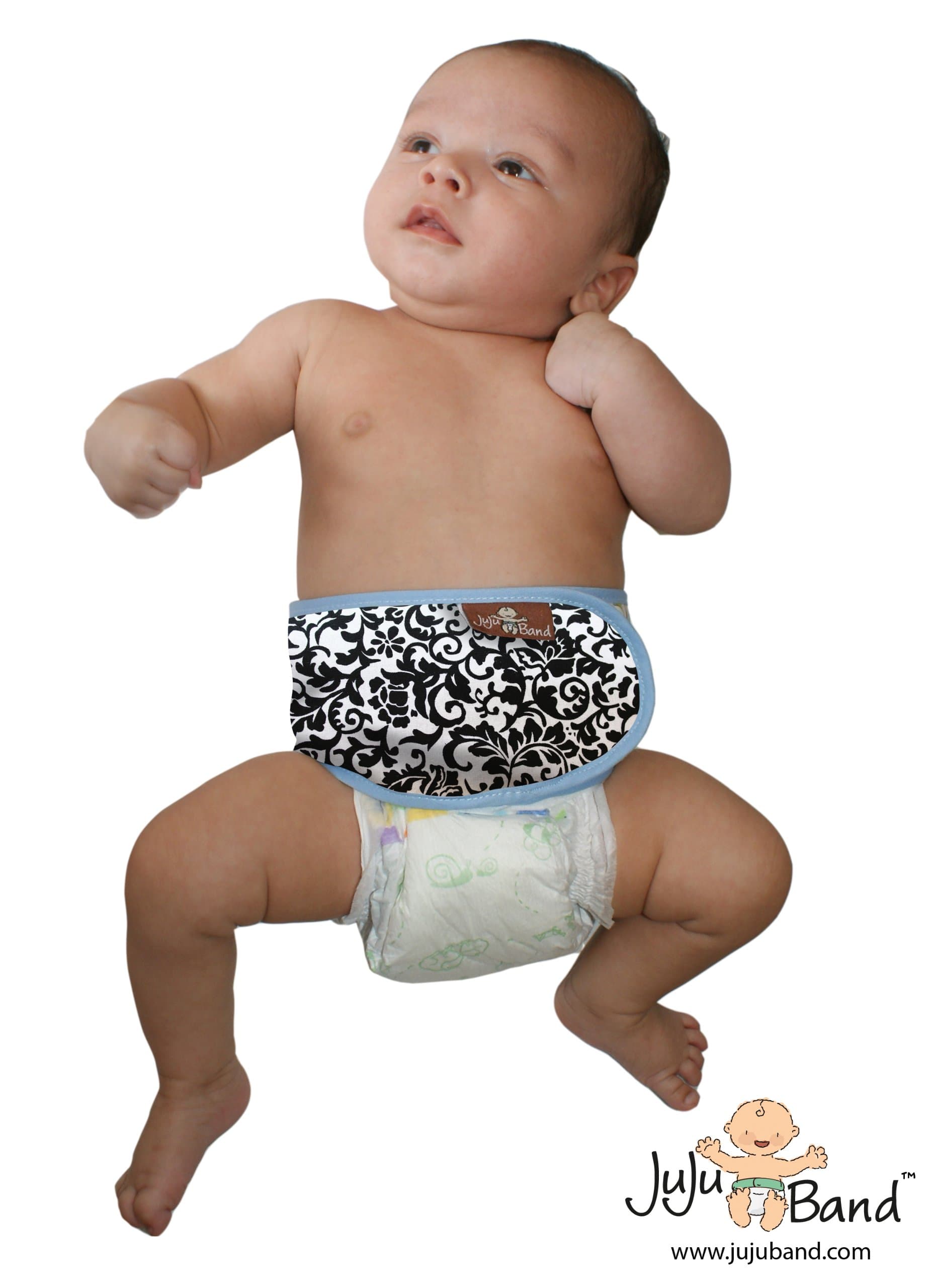 Juju Band Holistic Colic Relief Belly Binder in Black Swirl