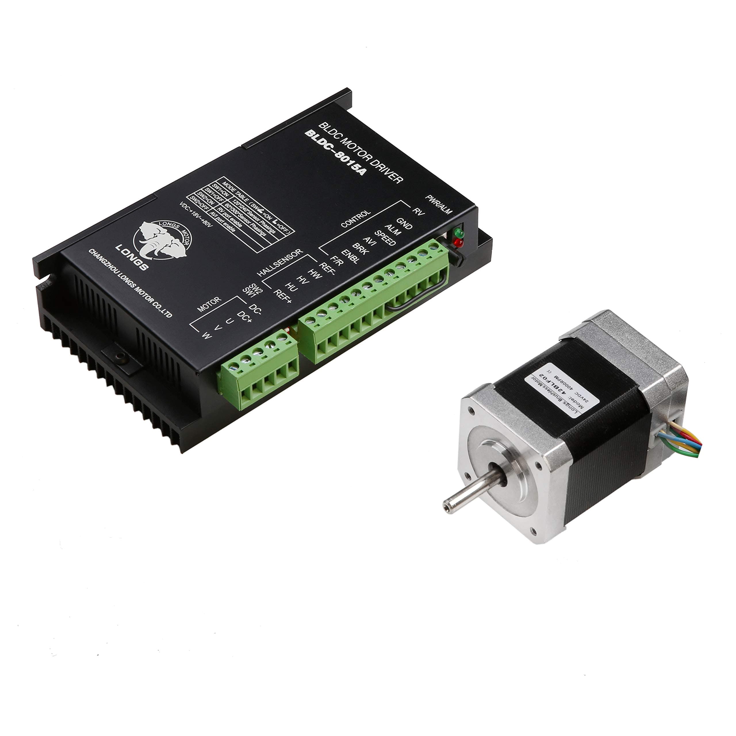 LS 42BLF03 Brushless DC motor,78W 4000RPM,24VDC,3phase & driver BLDC-8015A 24～50VDC