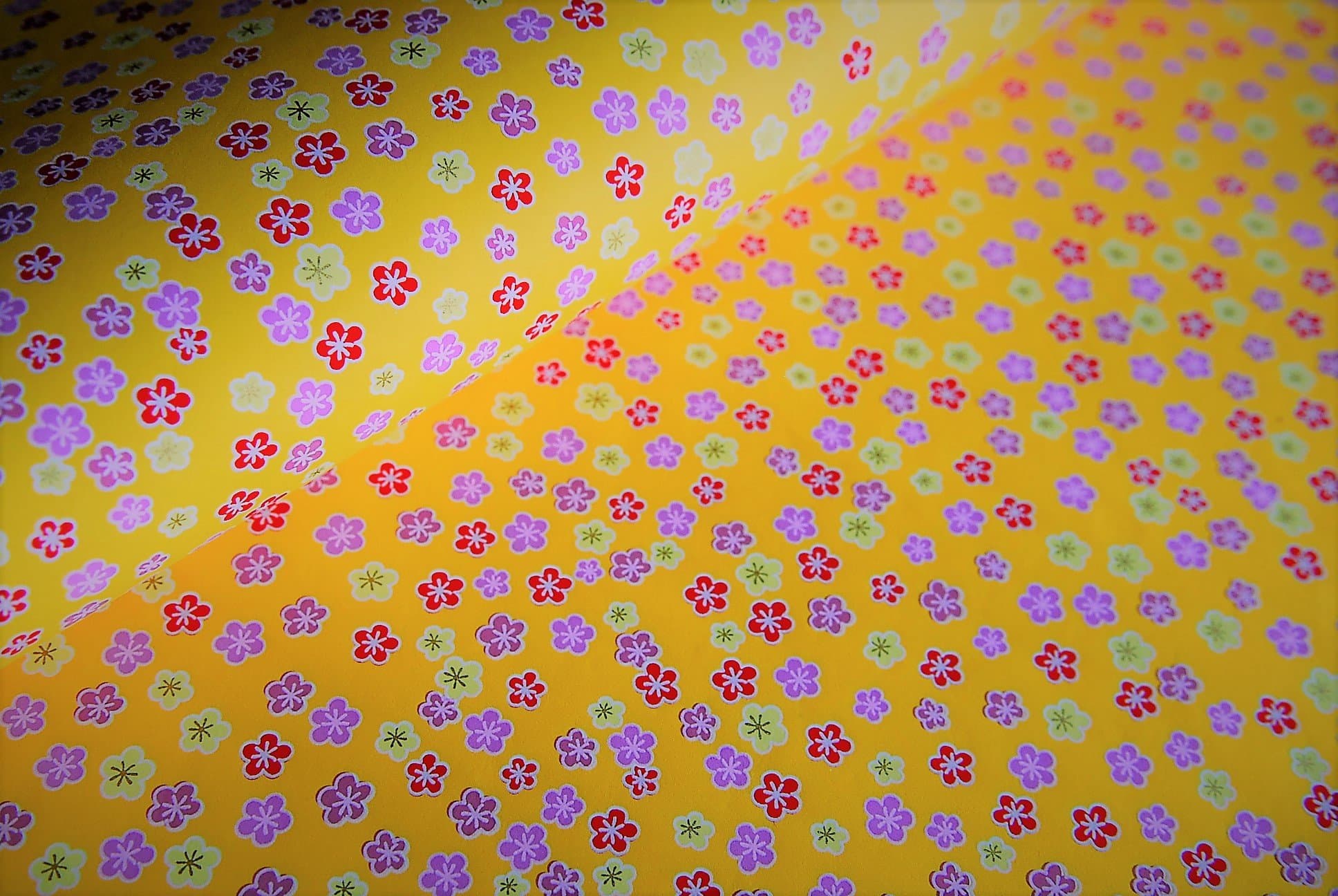 Traditional Japanese Chiyogami Yuzen Paper ~ Large Sheet 61x45cm ~ Ref: YE10