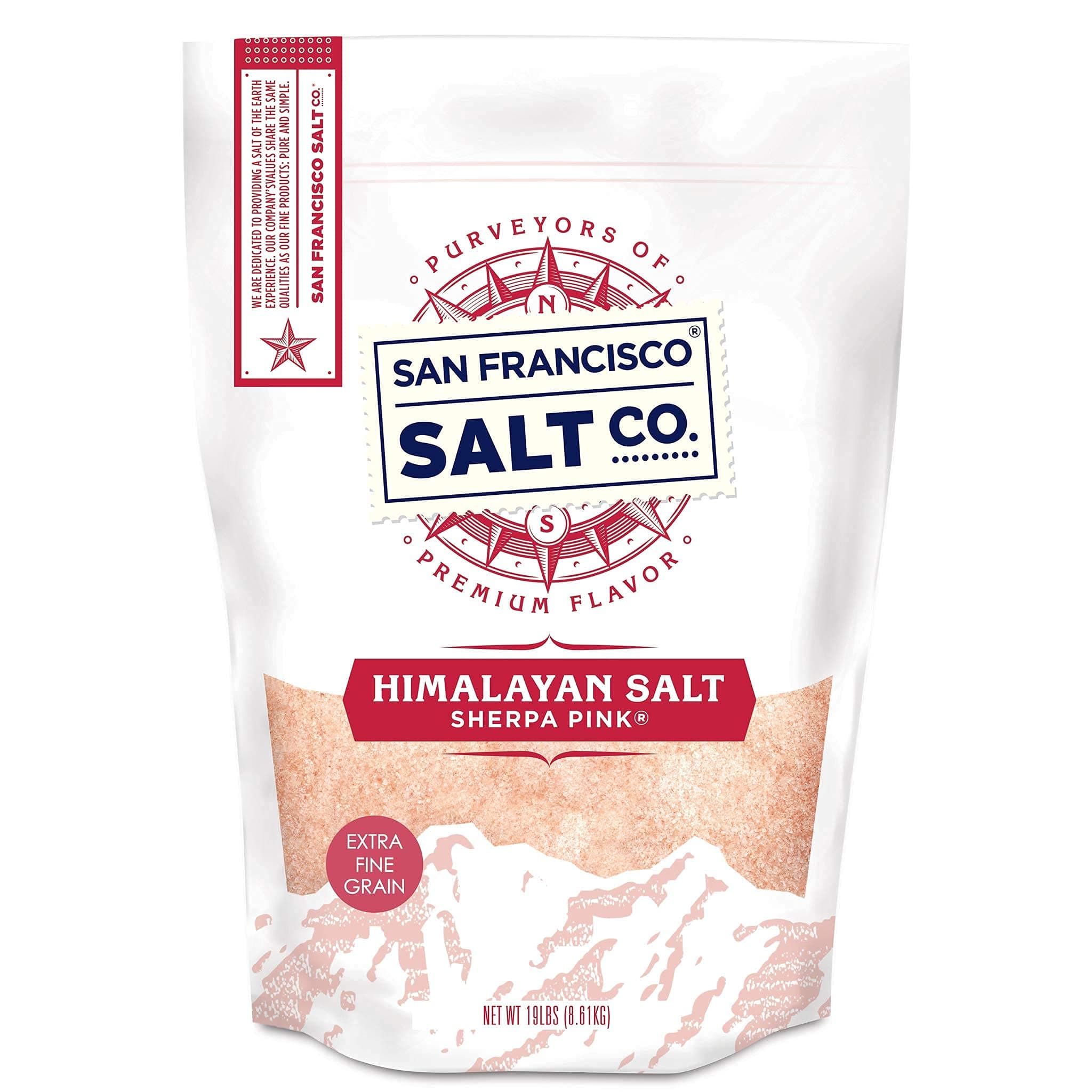 Sherpa Pink Himalayan Salt - 19 lbs. Extra-Fine Grain