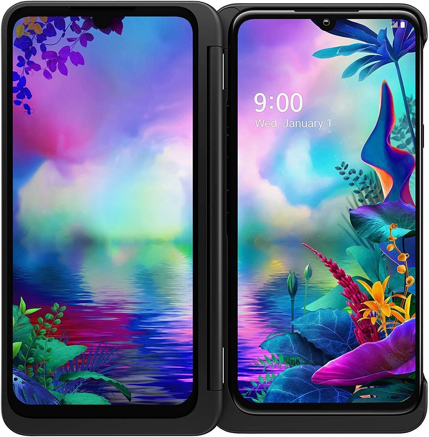 LG G8X Thinq Dual Screen Smartphone – 128 GB – Aurora Black - GSM Unlocked - International Version