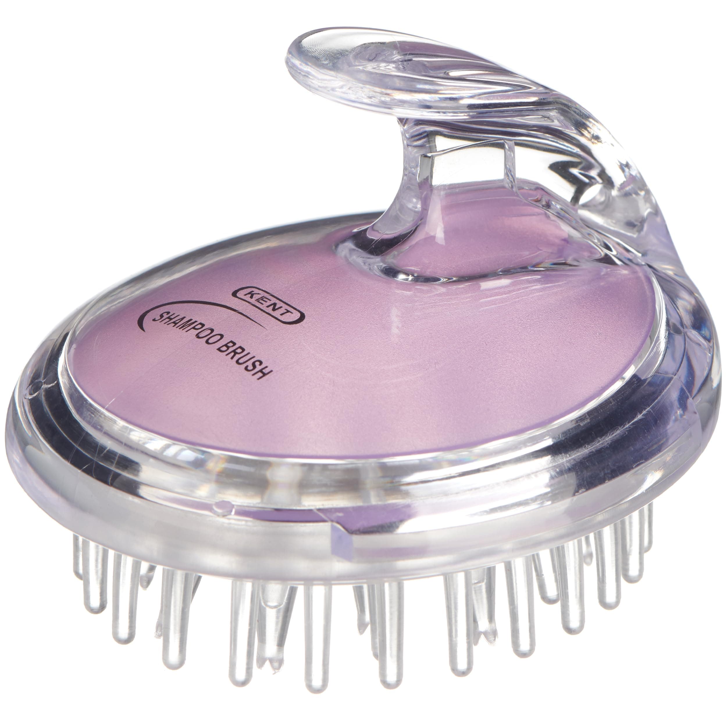 Kent Brushes Shampoo & Scalp Massage Brush - Ideal for Applying Shampoo and Massaging to Encourage Hair Growth - For All Hair Types - Purple