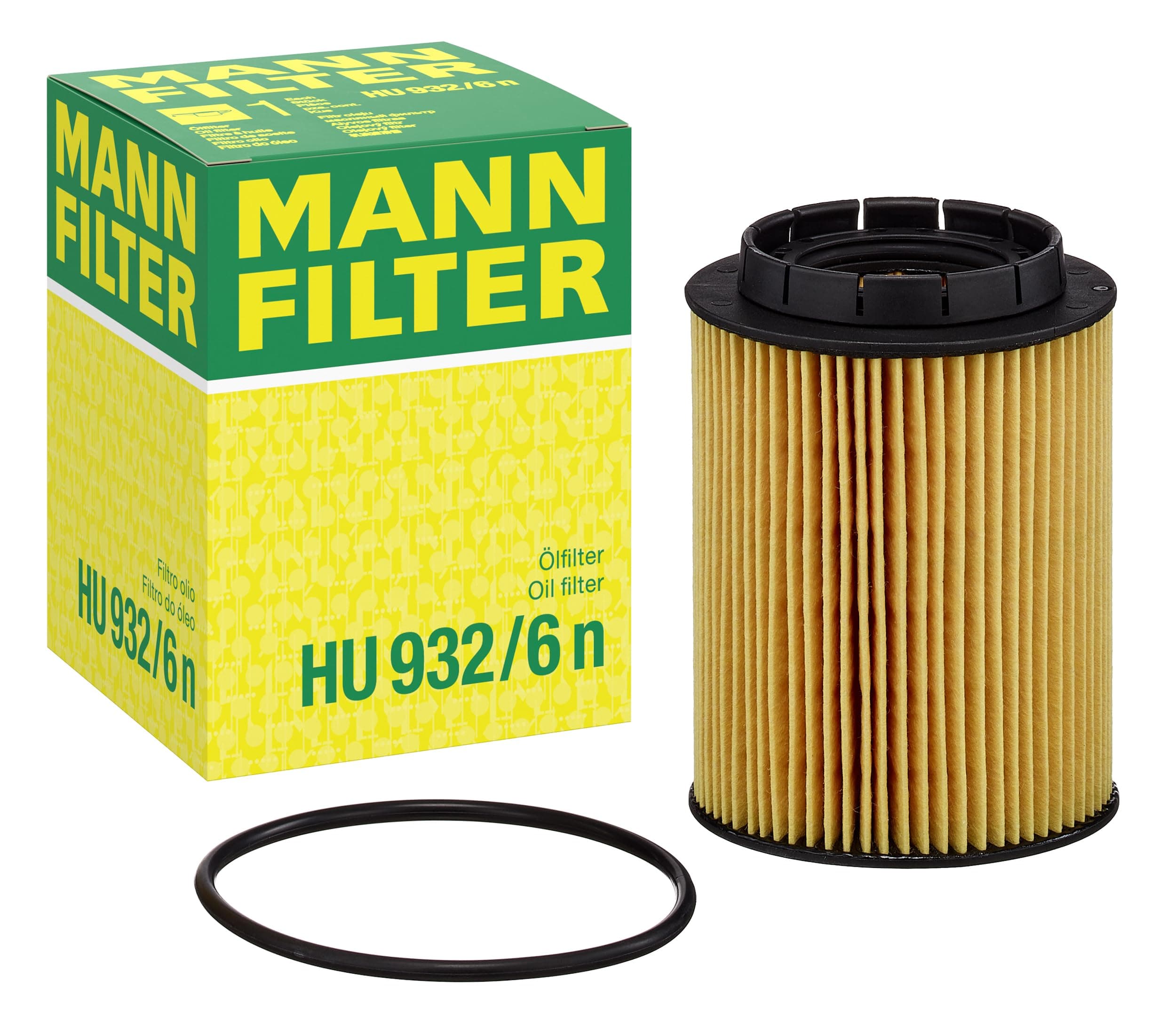 HU 932/6 n Cartridge Oil Filter Replacement Compatible With Audi A8 (2003), A8 L (2003), A8 Quattro (2000-2002), Q7 (2007-2010), S8 (2001-2003), Porsche Cayenne (2004-2011)