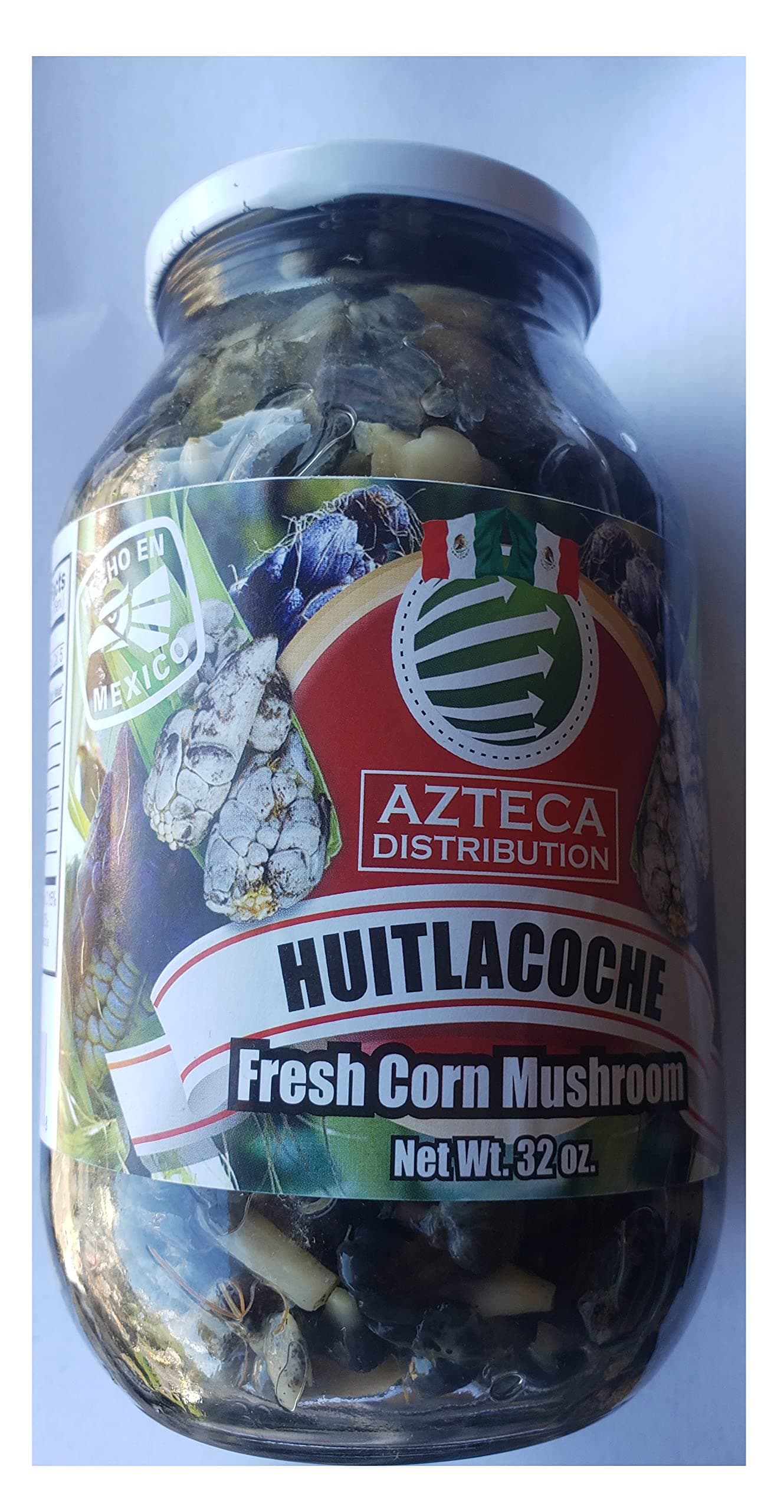 Huitlacoche 32 Oz in a Jar Corn Mushrooms