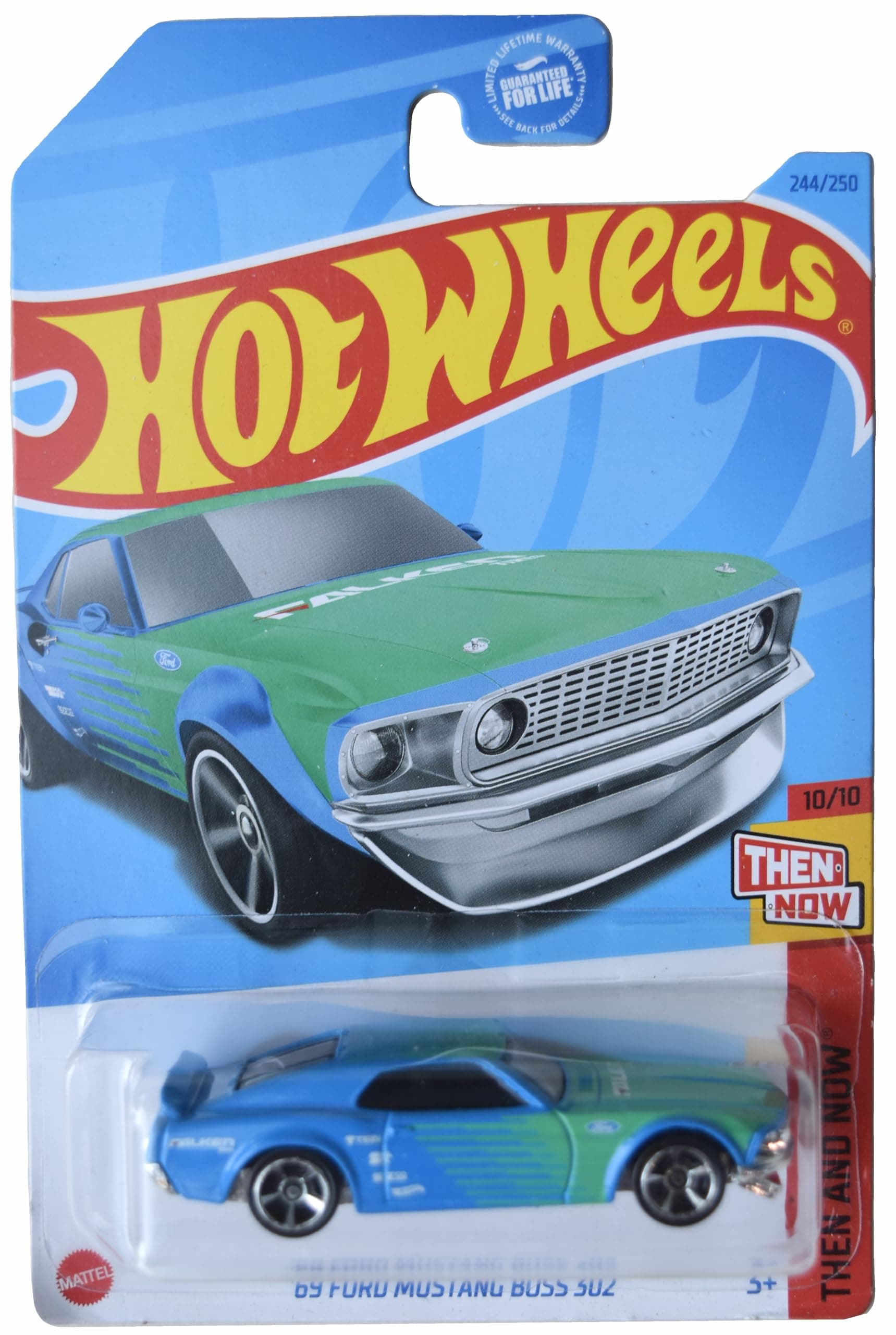 69 Ford Mustang Boss 302, Then and Now 10/10 [Blue/Green] 244/250