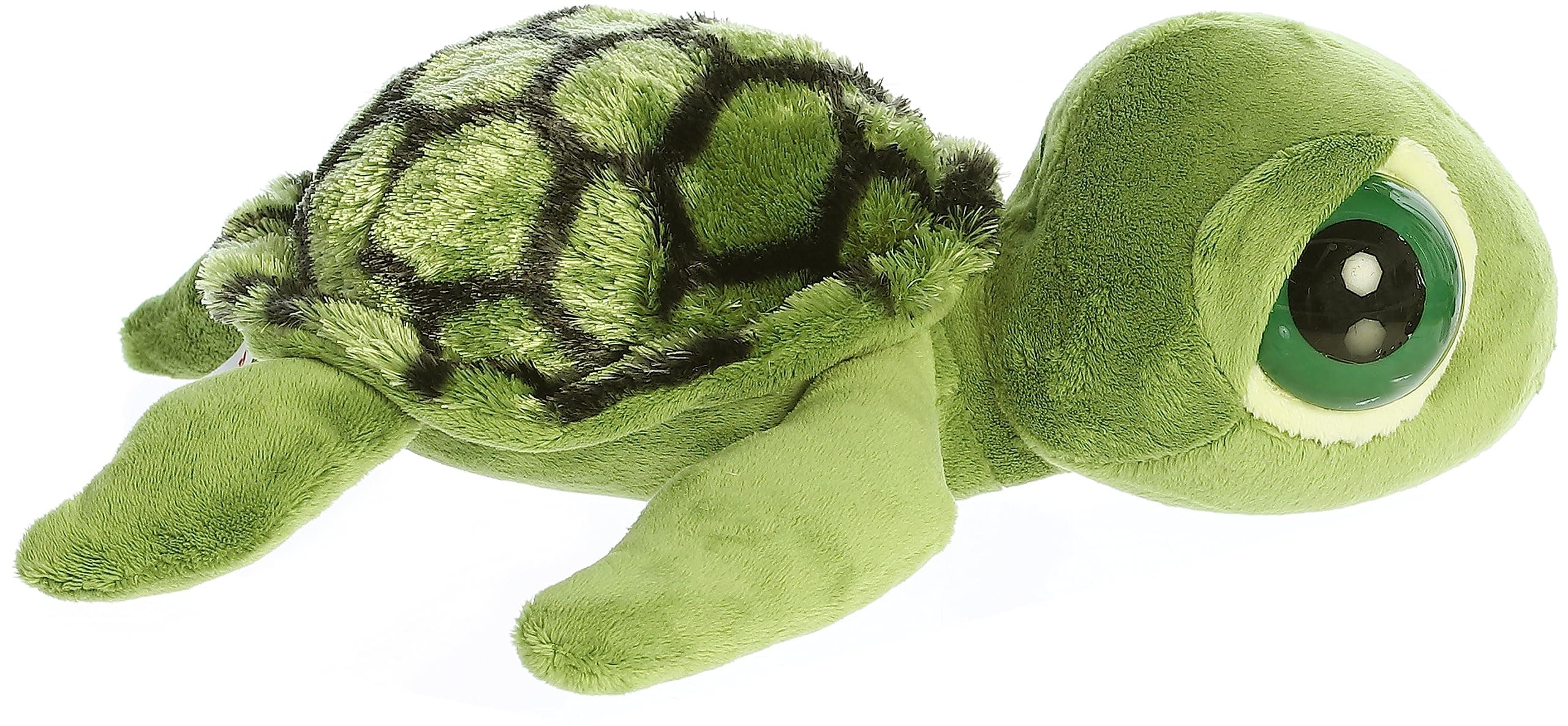 Enchanting Dreamy Eyes™ Slide Sea Turtle Stuffed Animal - Captivating Gaze - Aesthetic Appeal - Green 10 Inches