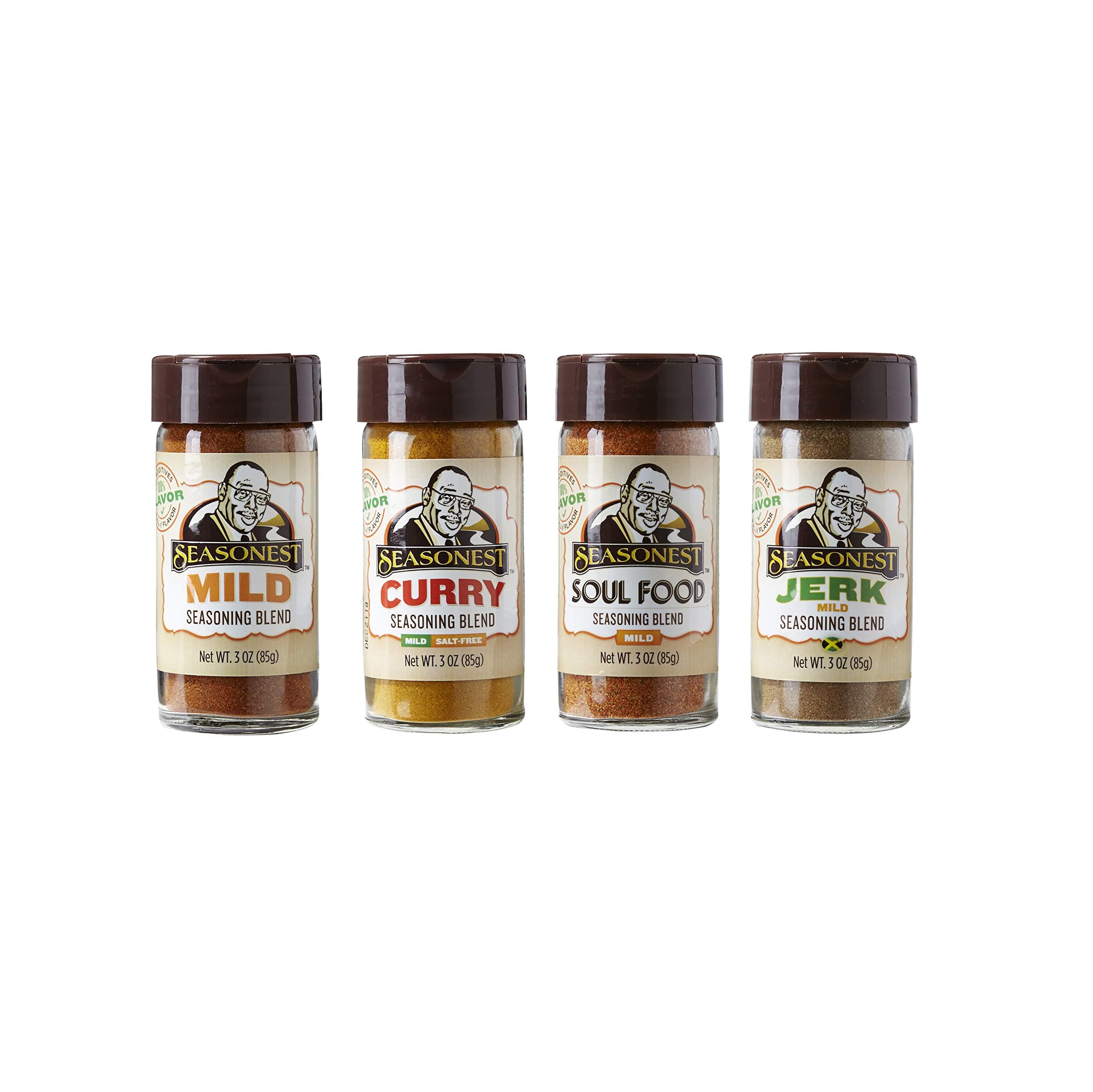 Seasoning Spice Gift Set, 4 Pack of Mild Blends