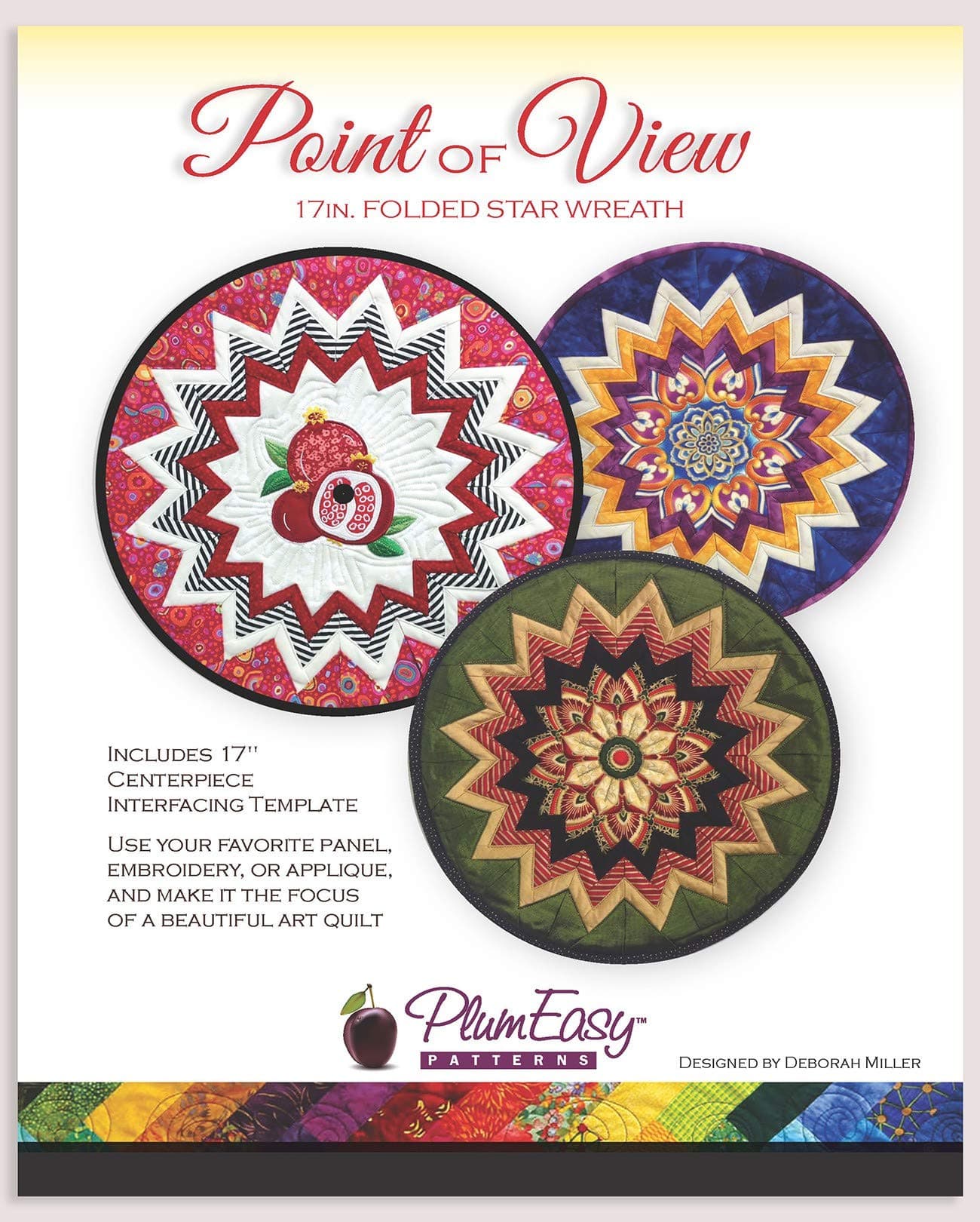 Point of View Folded Star Wreath by Deborah Miller