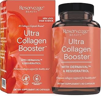 Reserveage Nutrition Ultra Collagen Booster, Skin Supplement, Supports Healthy Collagen Production, 90 Capsules