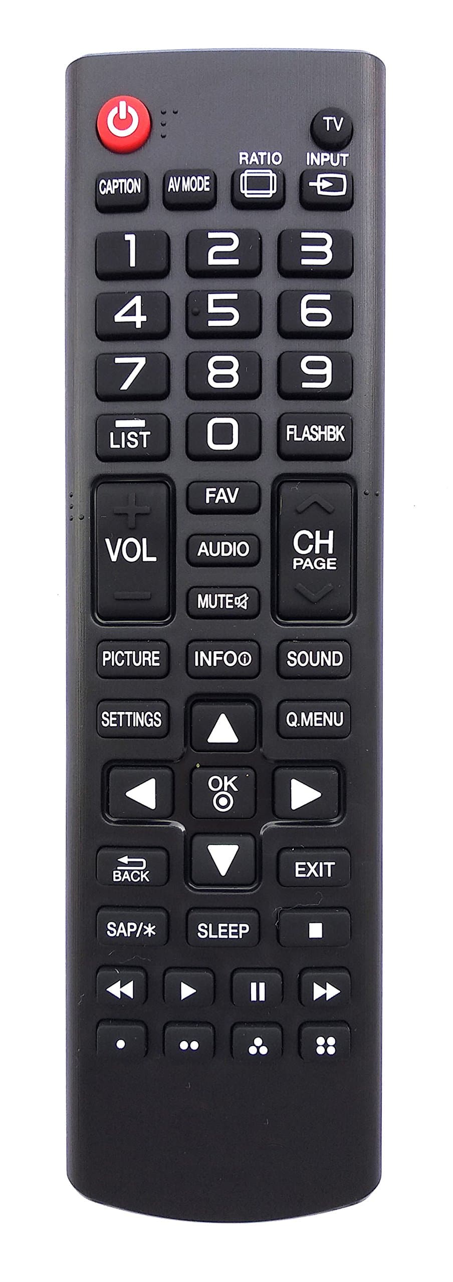 Universal Remote Control for Lg TV 40LH5000 42LF5600 43LJ5500 49LF5100 49LF5400 49LF5500 49LJ550M 49UF6700 50LF6000 55LF6000 55LJ5500 55LJ550M