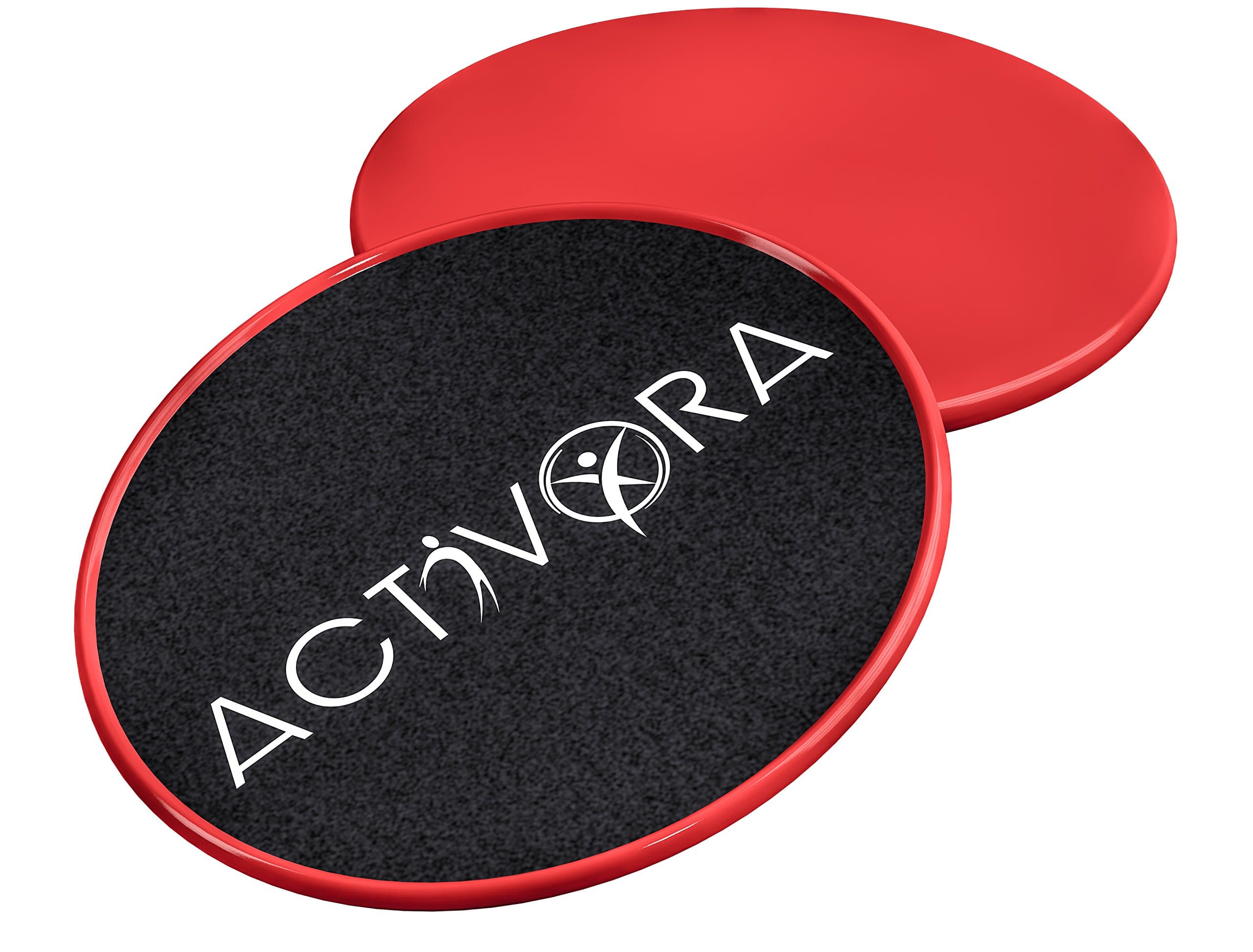 Exercise Sliders – One Pair of Red Gliding Discs Core Sliders for Carpet and Hard Floors – Smooth Training for Low Impact Exercises and Full Body Workout’s at Home or when Travelling
