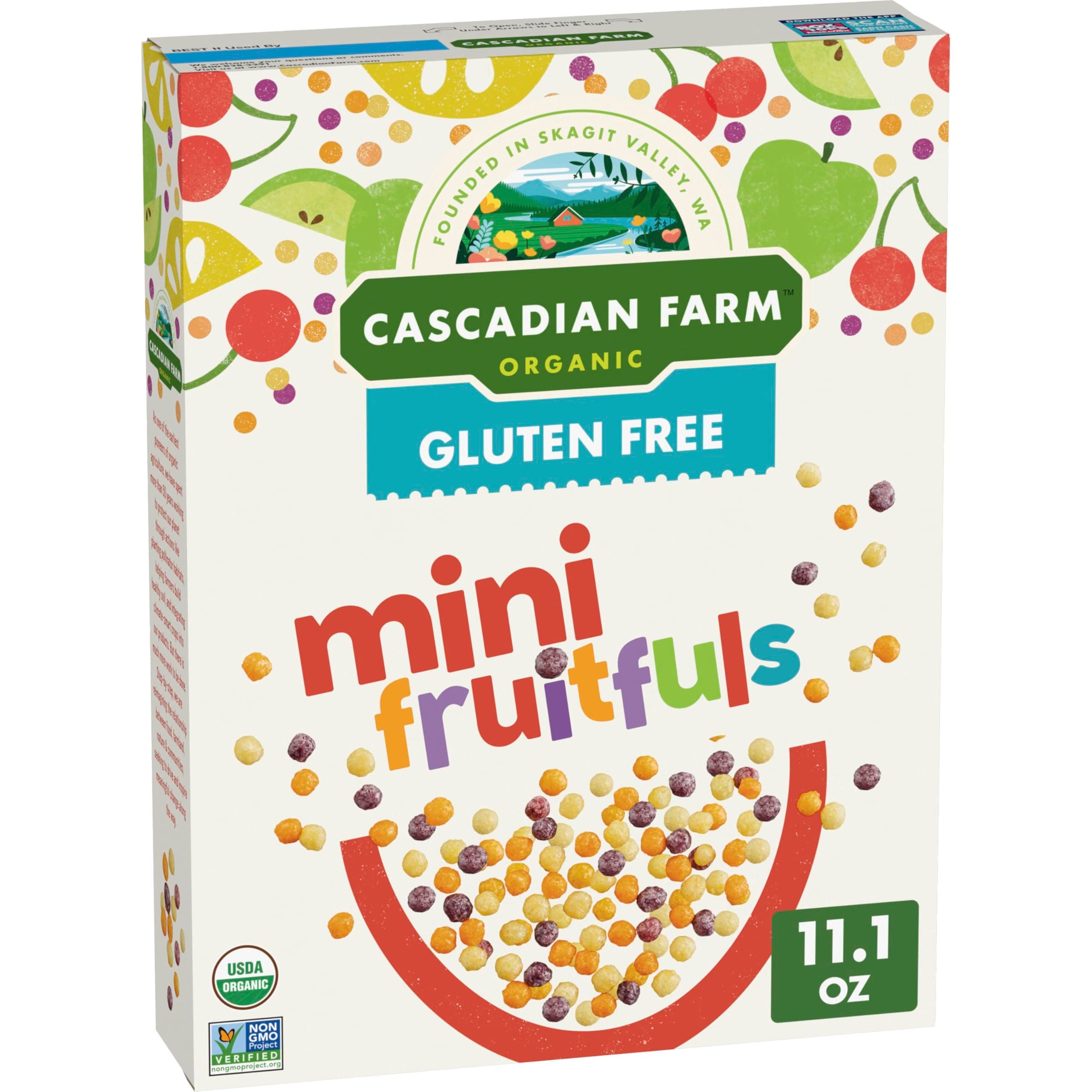 Organic Mini Fruitfuls, Gluten Free Cereal, Made with Whole Grain, Non-GMO, 11.1 oz