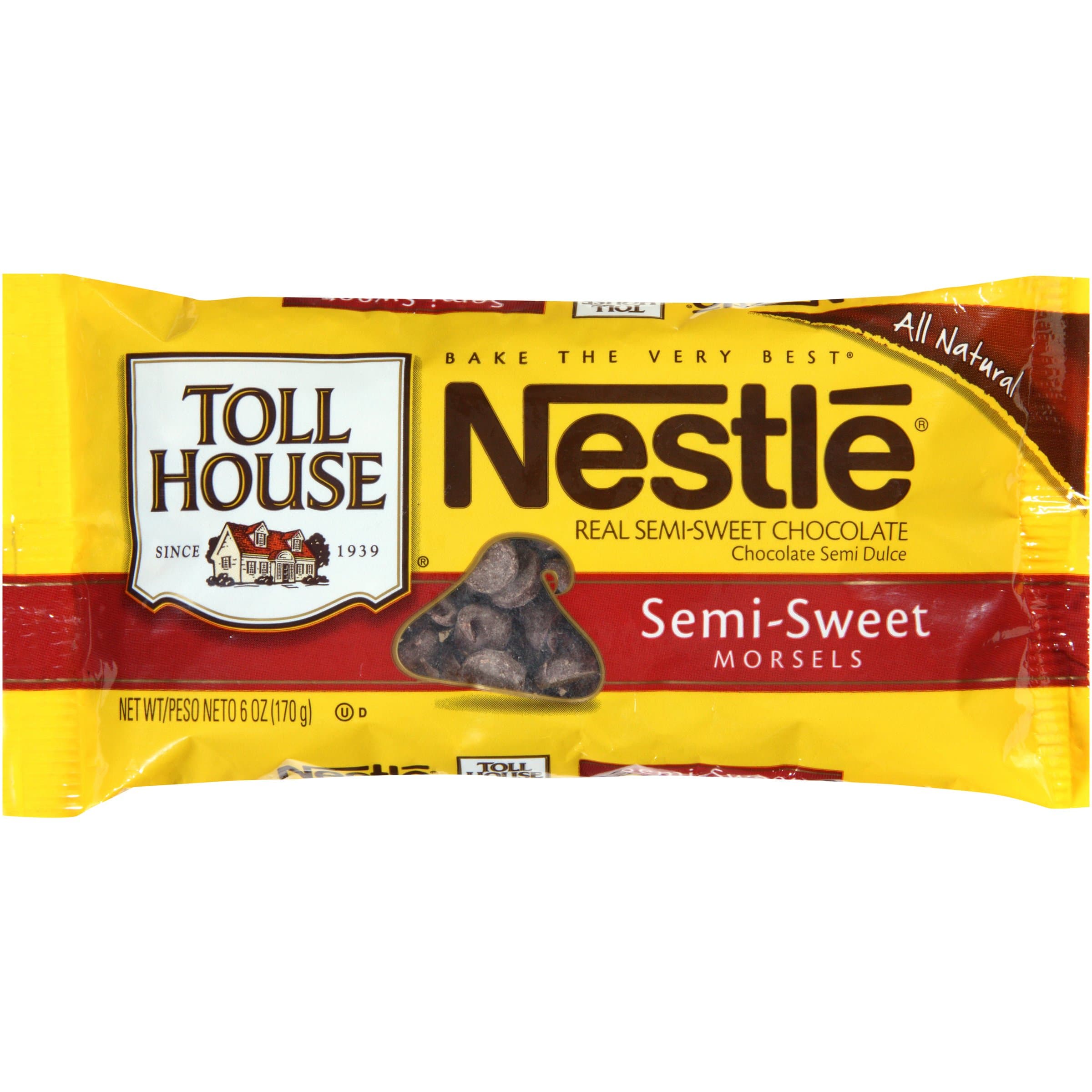 Nestle Tollhouse Nestle Tollhouse Semi Sweet Baking Bar, 4-Ounce Packages (Pack of 6)