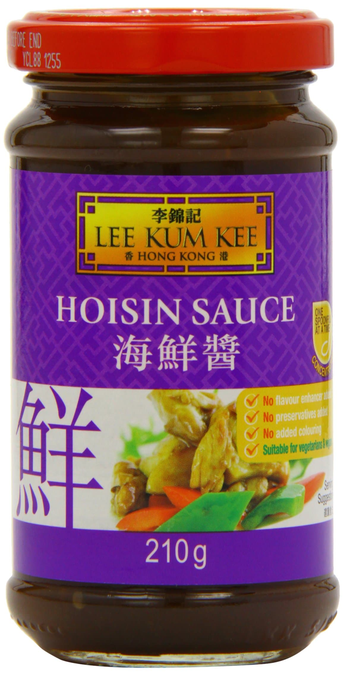 Lee Kum Kee Hoisin Sauce, Vegan, No Added Preservatives or Colours, 210 g (Pack of 6)
