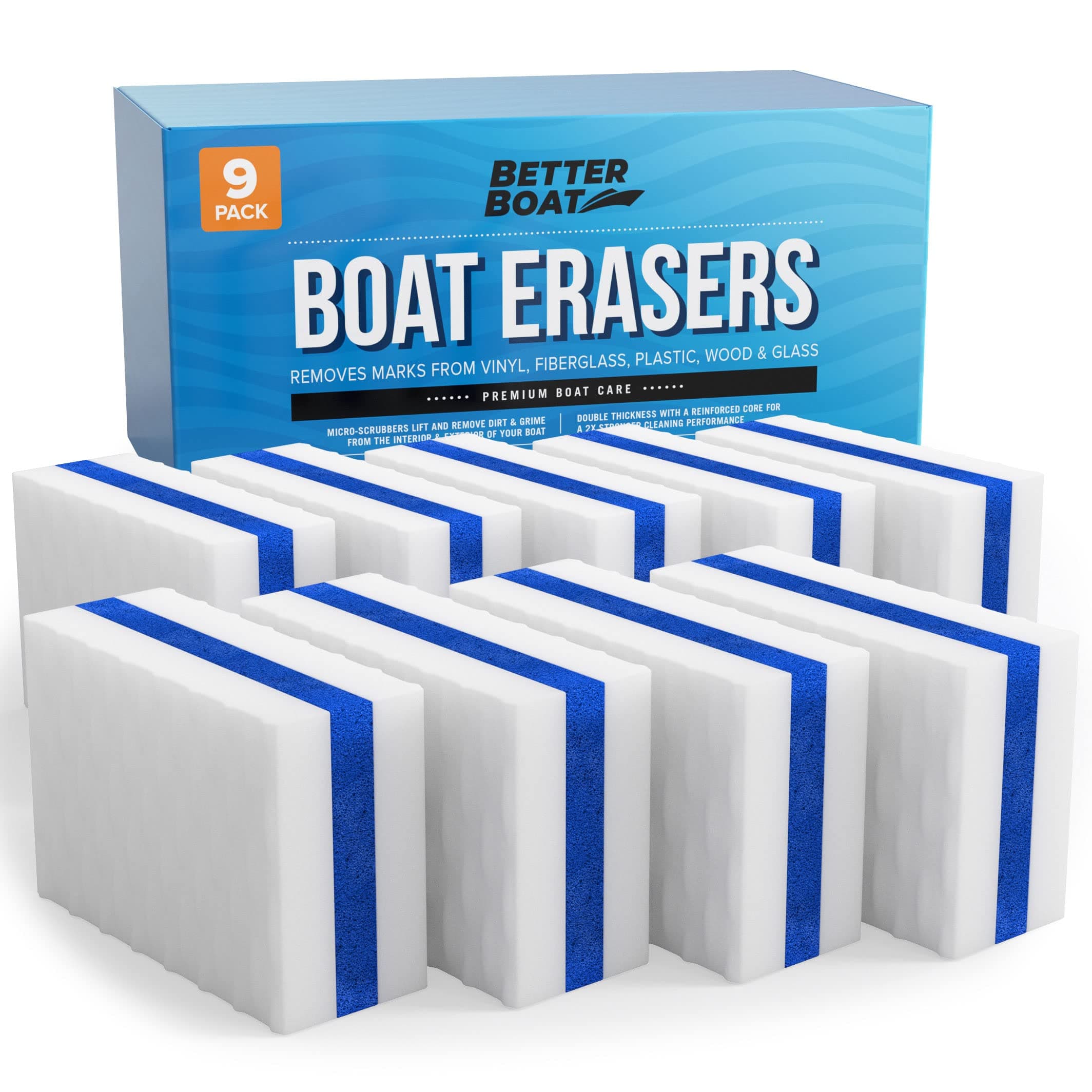 Better Boat Premium Scuff Erasers | ing Accessories Gifts for Cleaning Accessories or Gift for Pontoon Fishing Jon s Decks Vinyl Cleaner Hull Cleaner Gadgets for Men and Women