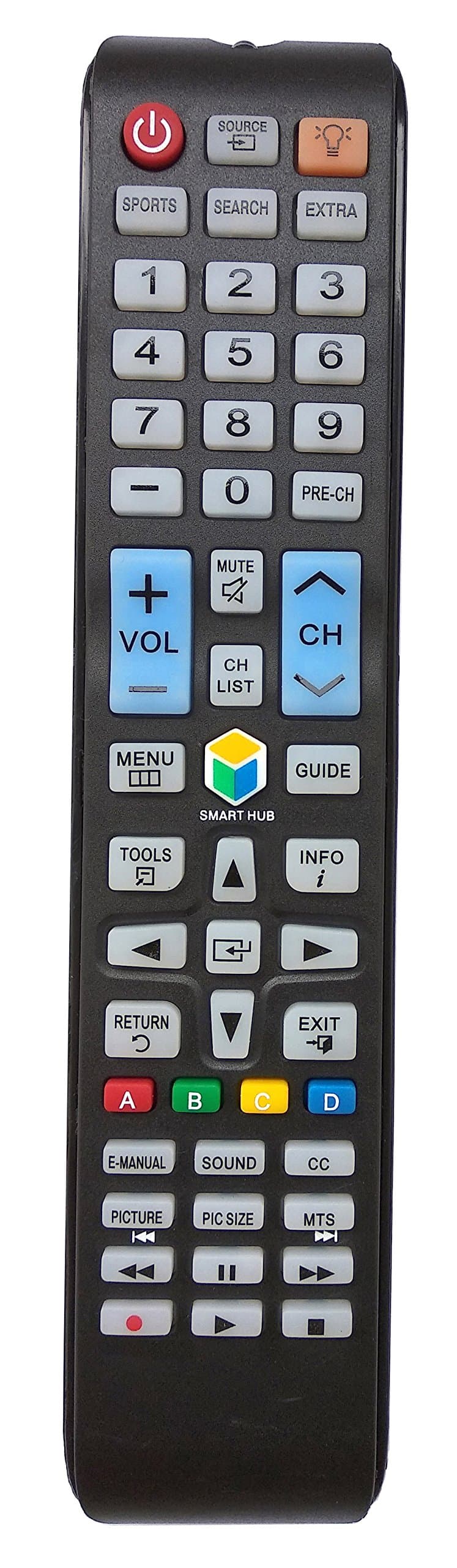 YuanKanJu Sudopo Universal Remote Control for Samsung TV TM1260C UN32J5500 UN32J5500AF UN32J5500AFXZA UN48J6300 UN48JU6500 UN50J6300