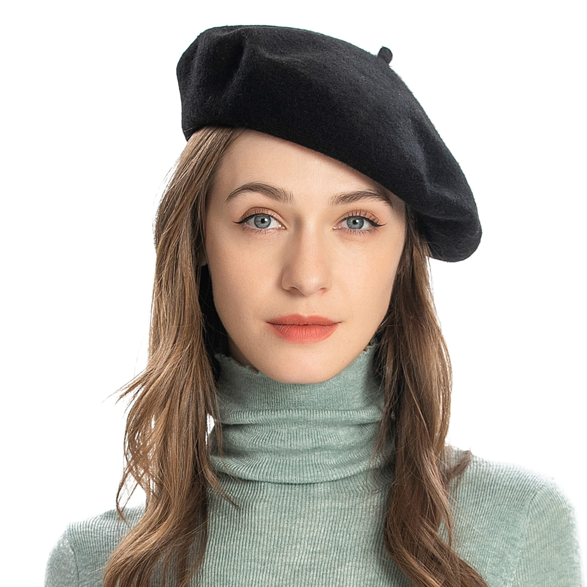 ZLYC Women's Classic Wool French Artist Beret