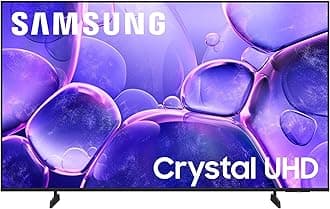 Samsung 50-Inch Class Crystal UHD U8000F 4K Smart TV (2025 Model) Endless Free Content, Crystal Processor 4K, MetalStream Design, Knox Security, Alexa Built-in