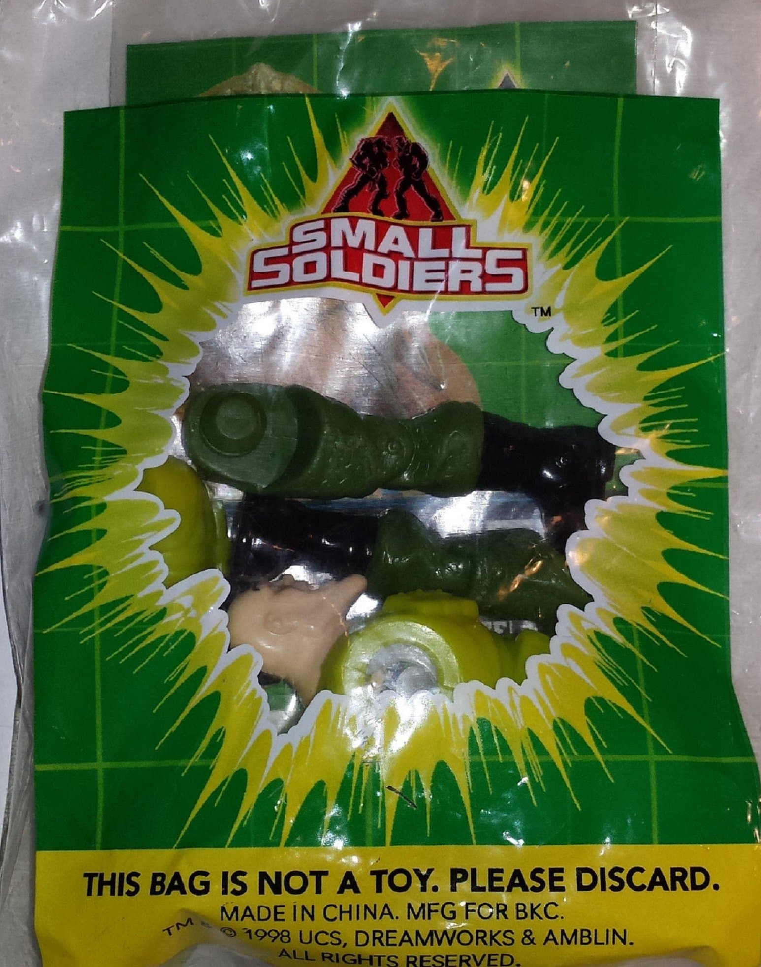 BURGER KING Kids Meal Toy - SMALL SOLDIERS COMMANDO ELITE: NICK NITRO [TOY]
