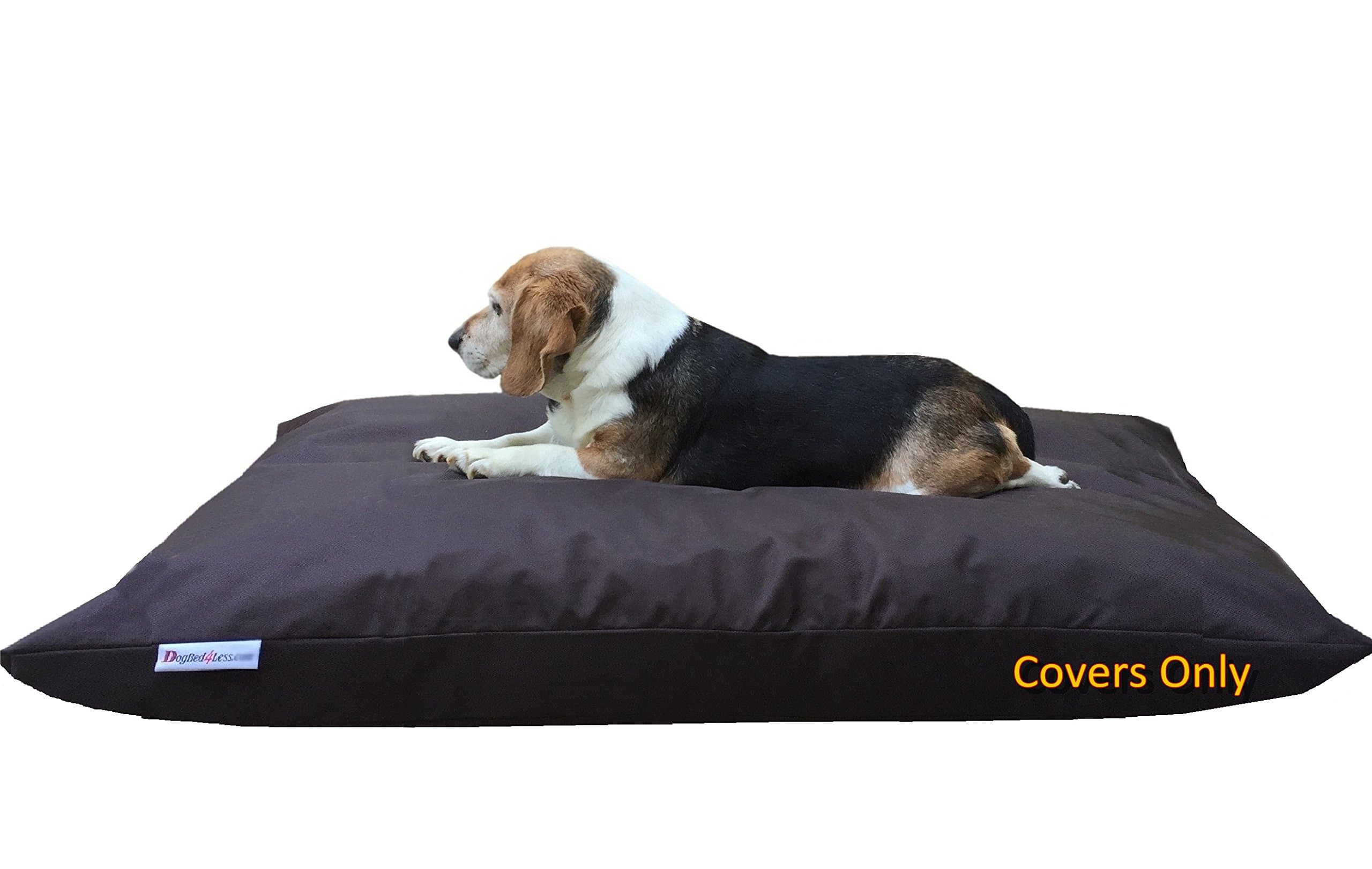 ACW Do It Yourself DIY Pet Bed Pillow Duvet 1680 Durable Cover + Waterproof Internal case for Dog/Cat at Large 48"X29" Seal Brown Color - Covers only