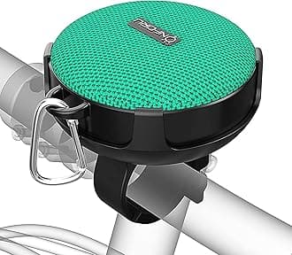 Onforu Portable Bluetooth Speaker for Bike, Wireless Bicycle Speaker with Loud Sound, Bluetooth 5.0 and 10h Play Time, IP65 Waterproof Mini Green Outdoor Speaker for Riding, Hiking and Camping